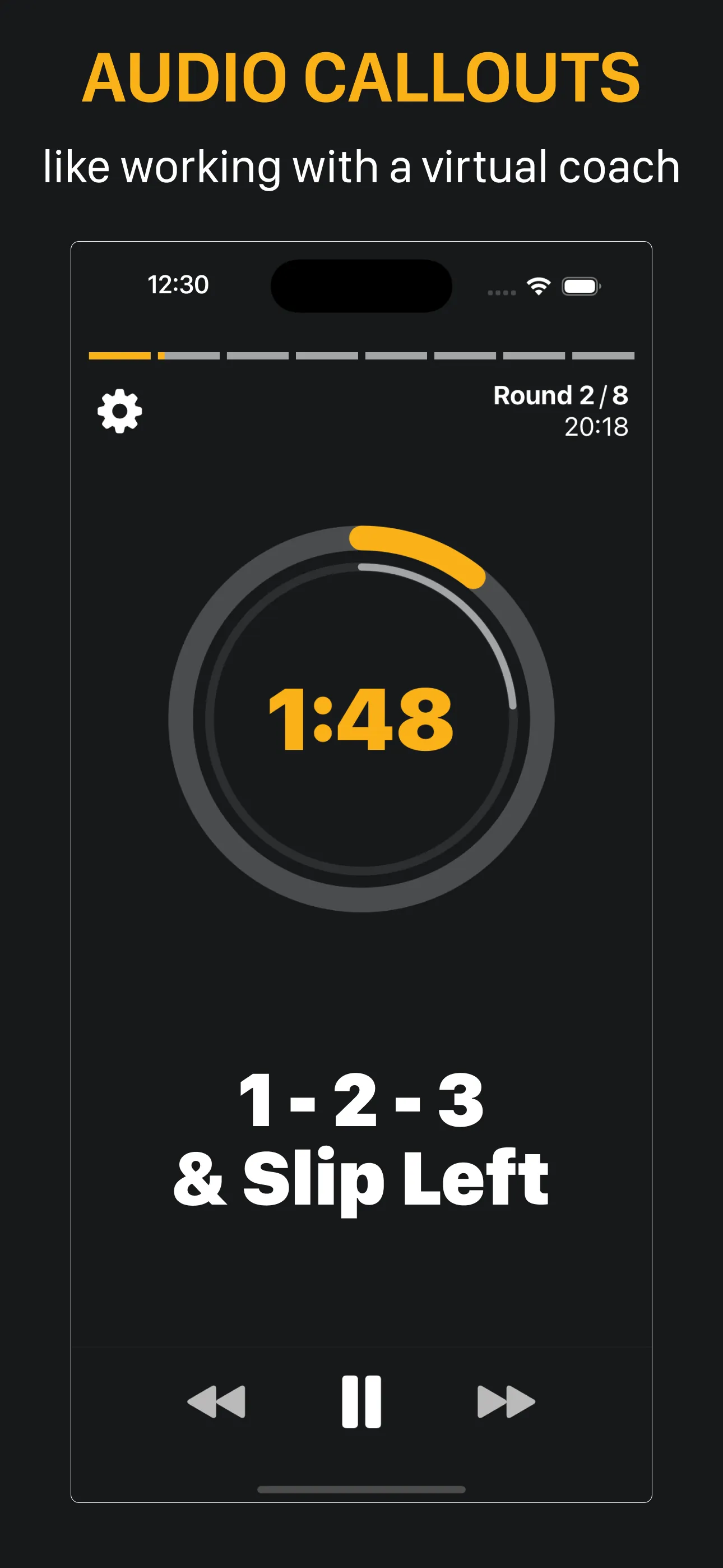 Shadow Boxing Workout App iphone screenshot 2