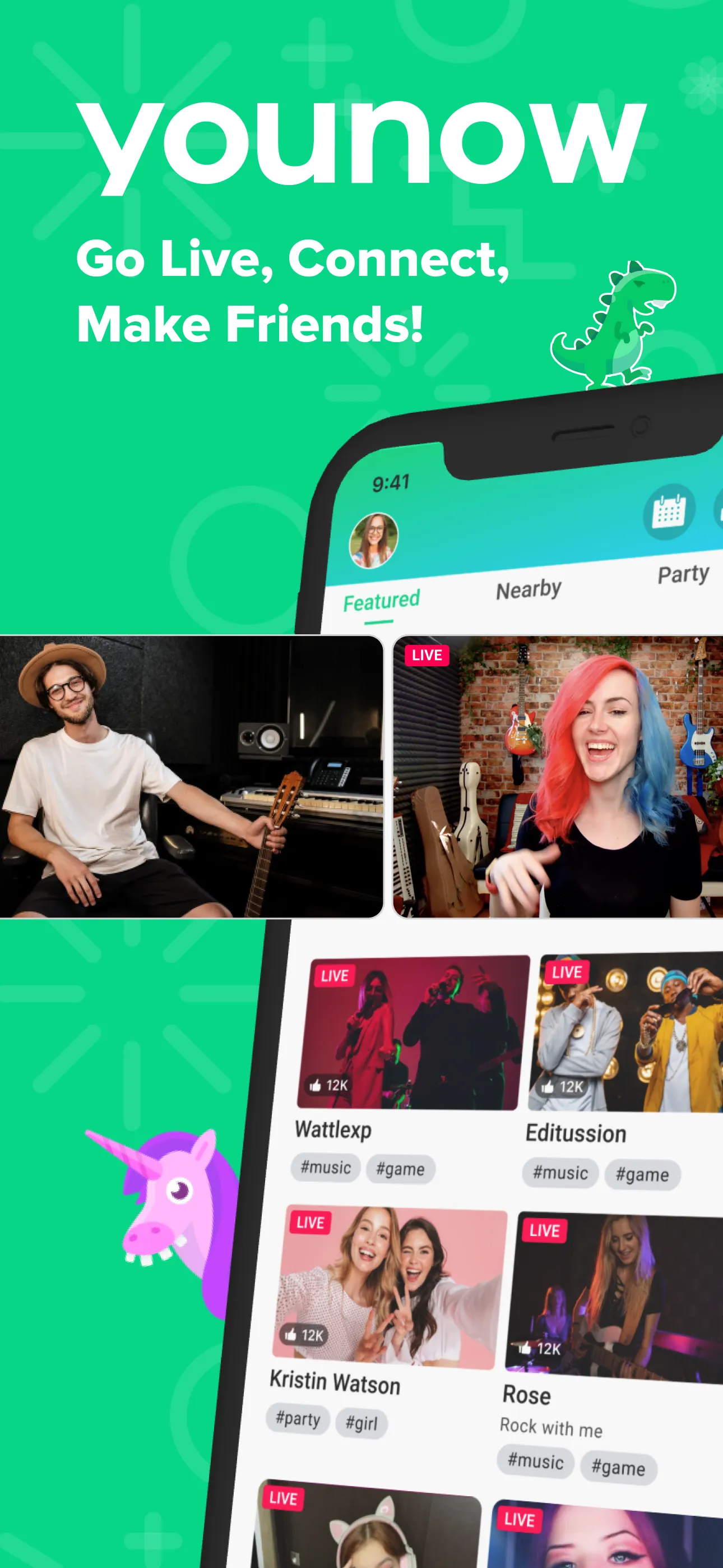 YouNow: Go Live, Make Friends iphone screenshot 1