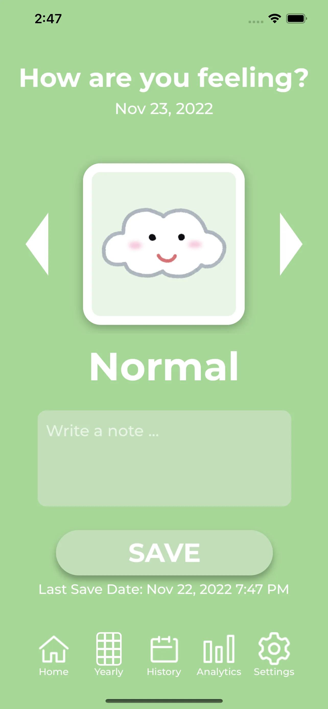 Mood-Tracker iphone screenshot 8