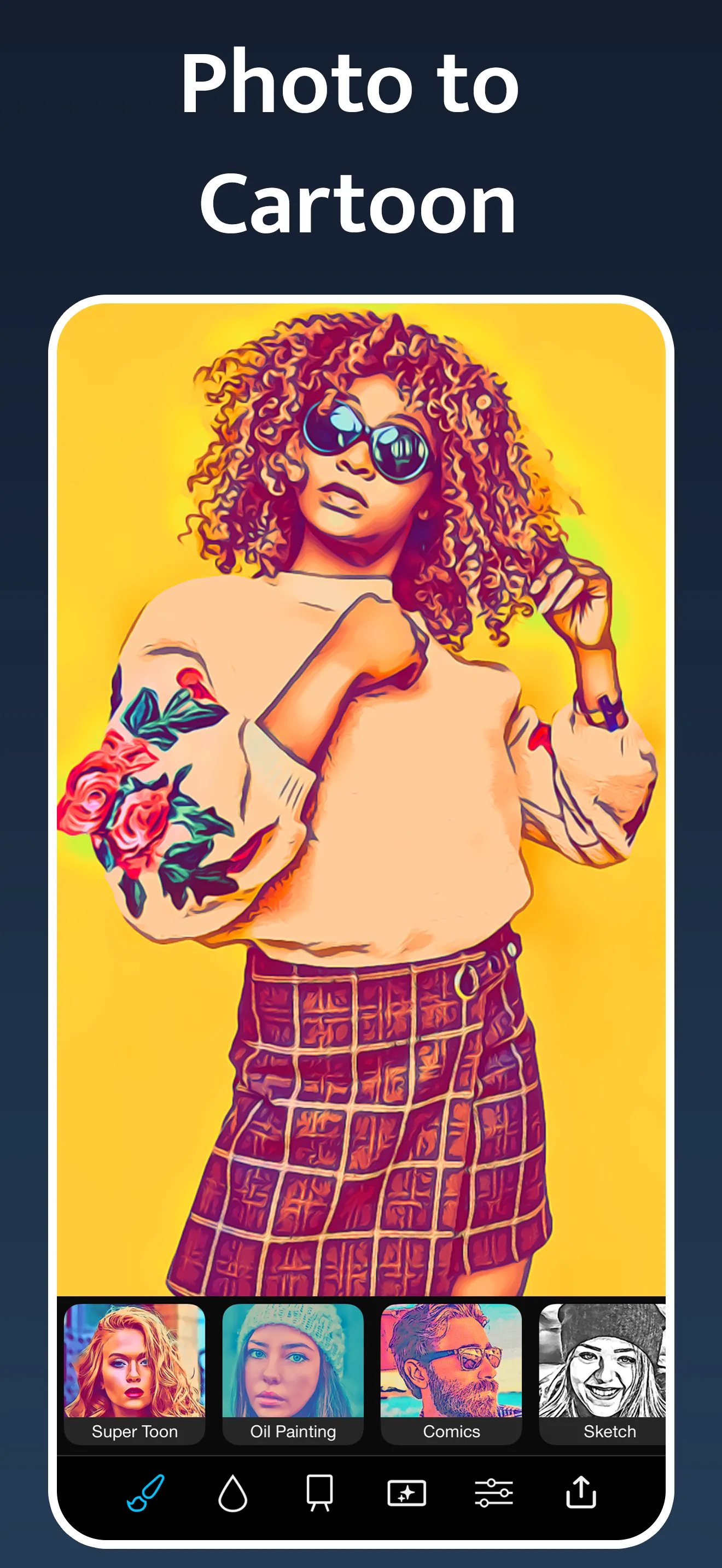 Instant Toon: Cartoon Art Cam iphone screenshot 7