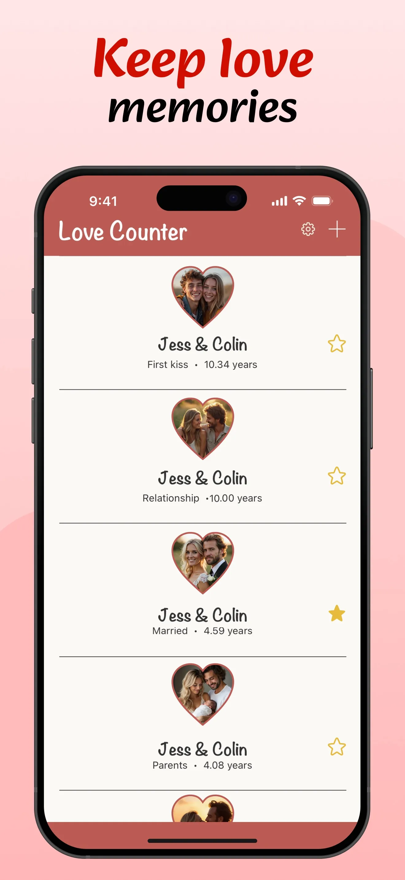 Love Counter - Dating Tracker iphone screenshot 3