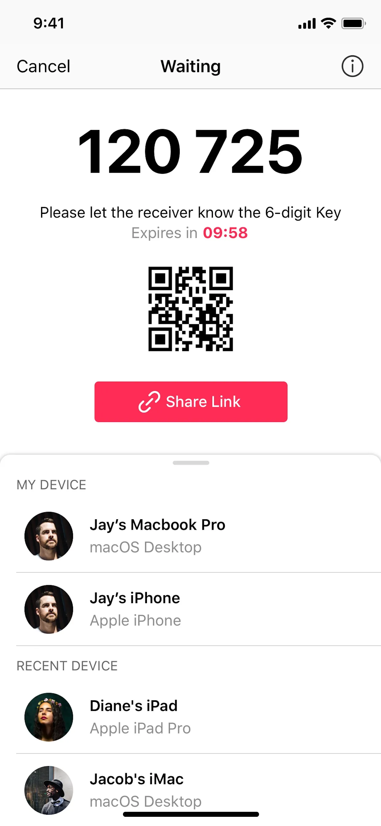 Send Anywhere - File Transfer iphone screenshot 3