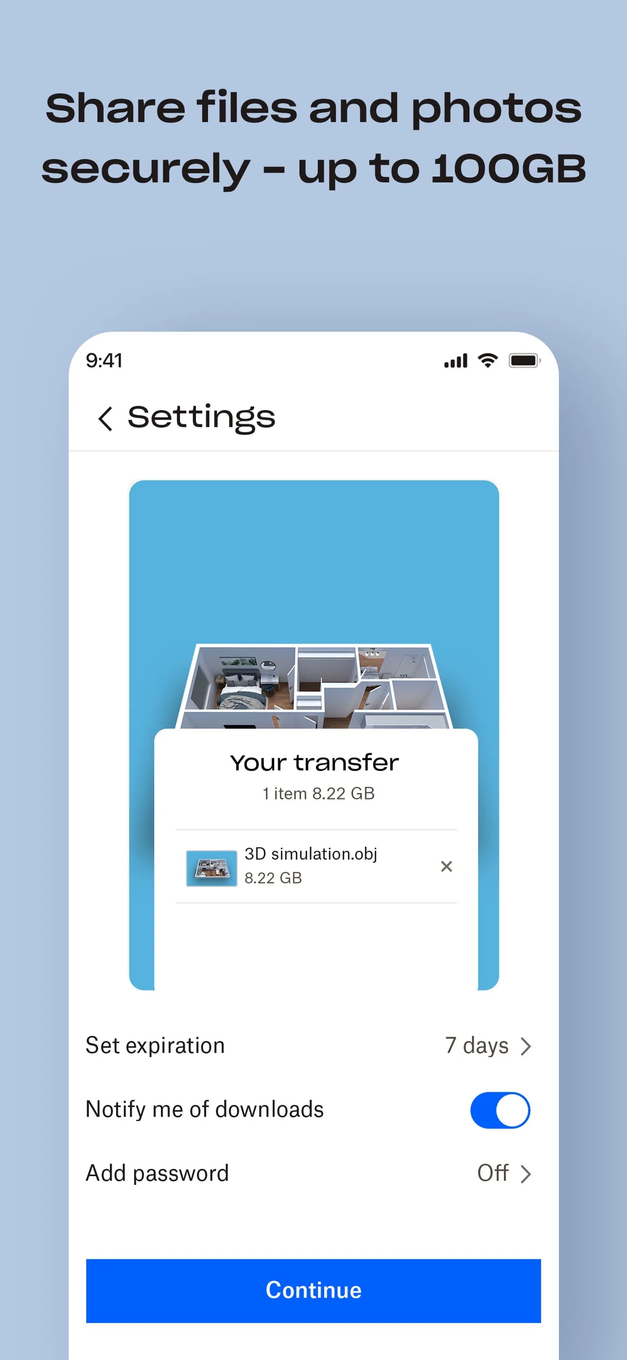 Dropbox: Cloud Storage Backup iphone screenshot 6