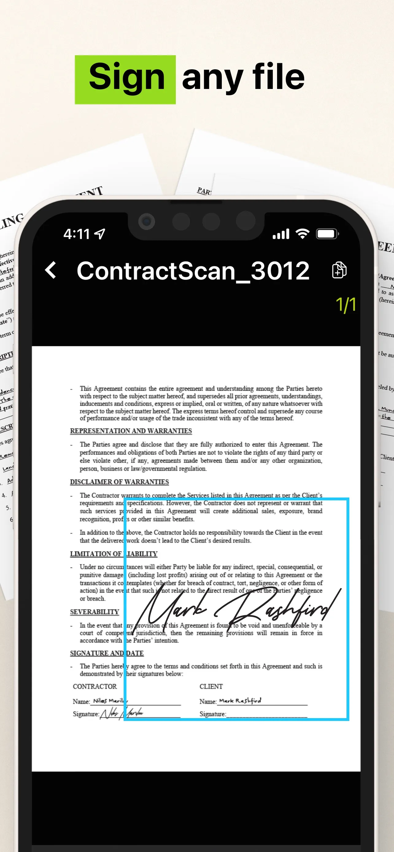 Camera Scanner - PDF iphone screenshot 4
