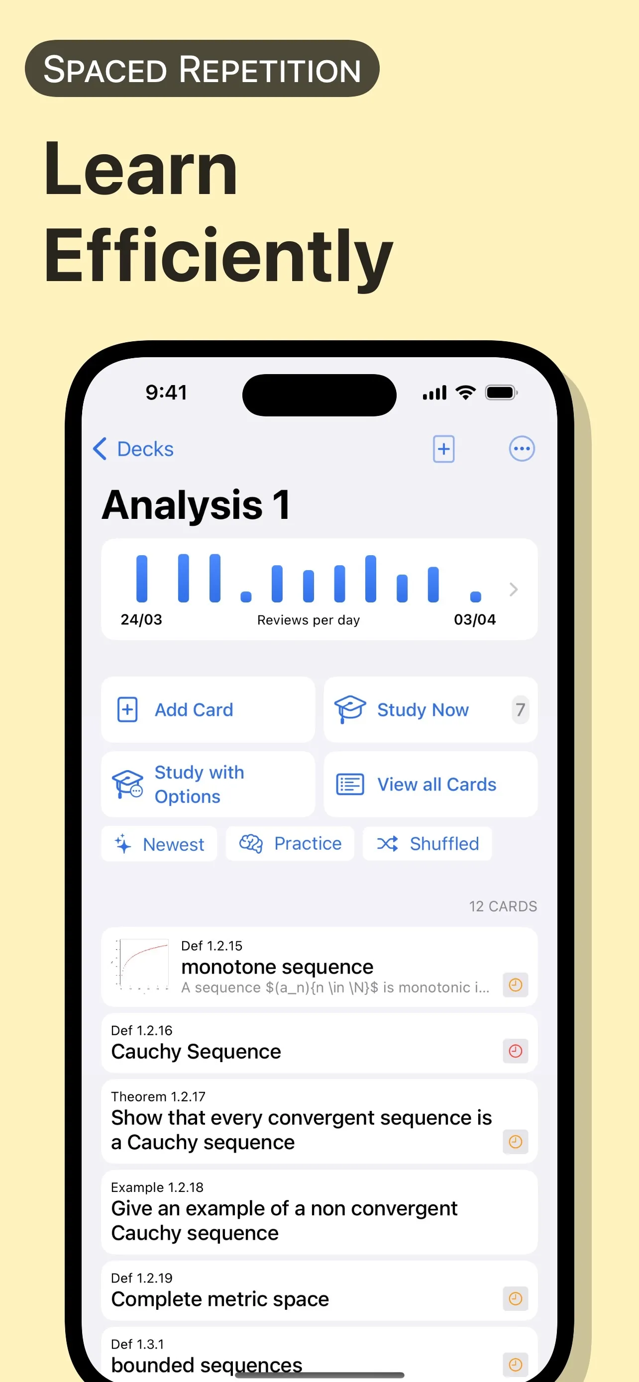 Flashtex: Learn Flashcards iphone screenshot 2