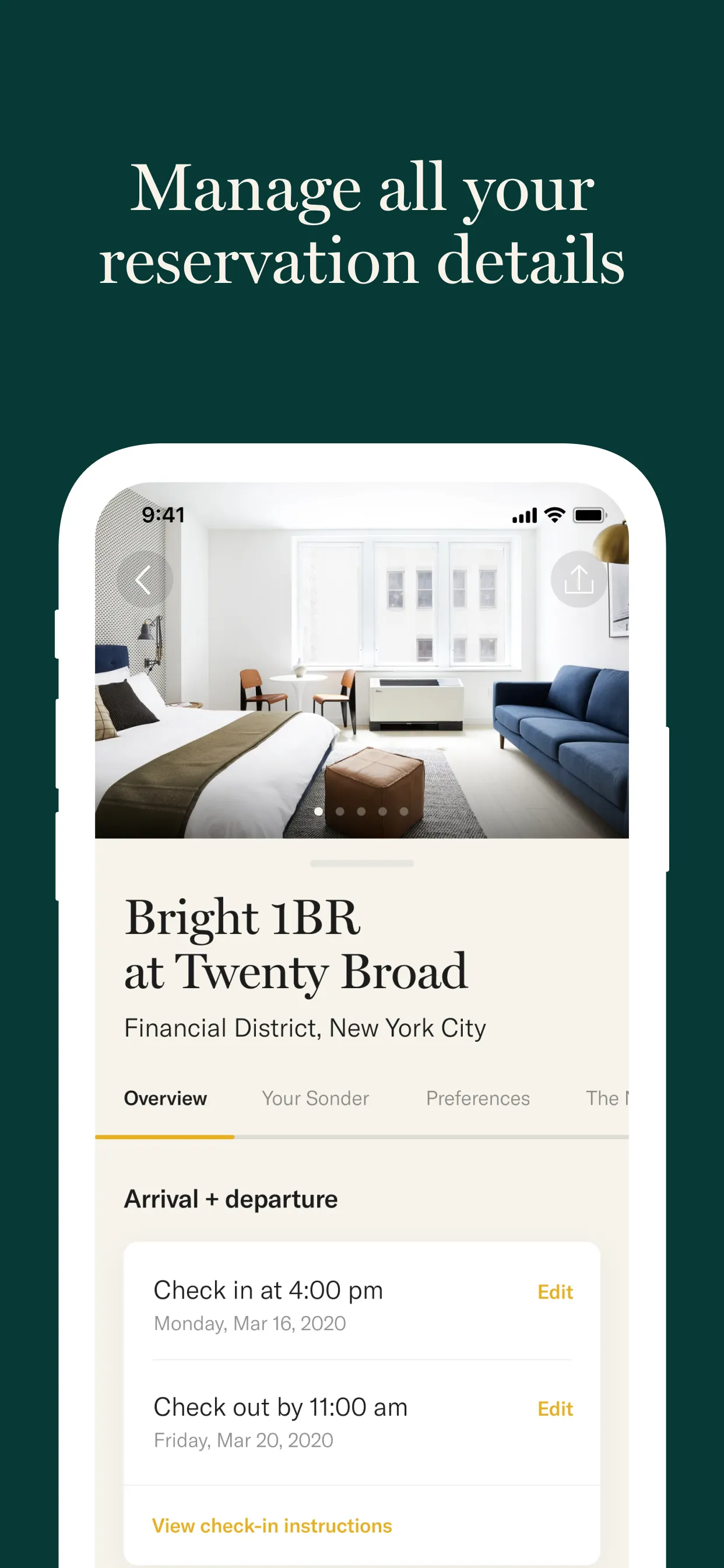 Sonder - A Better Way To Stay iphone screenshot 2
