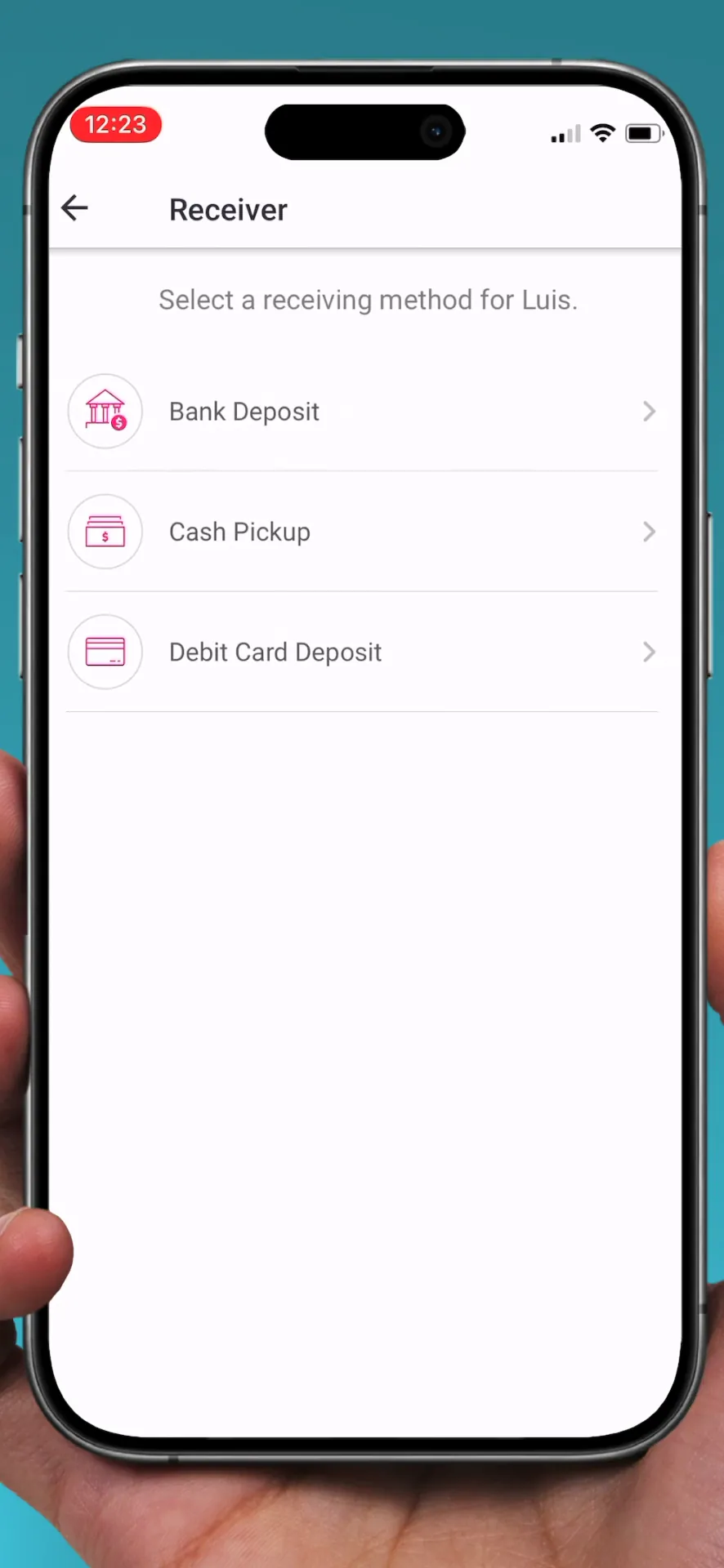 Pangea: Money Transfer Abroad iphone screenshot 1