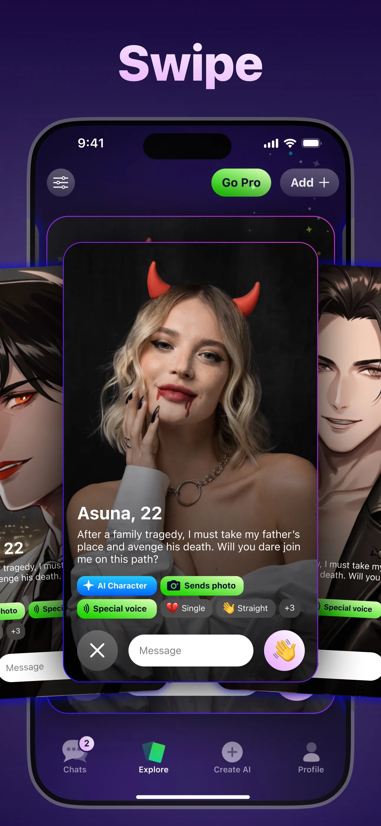 ChaChat: Fantasy AI Roleplay iphone screenshot 4