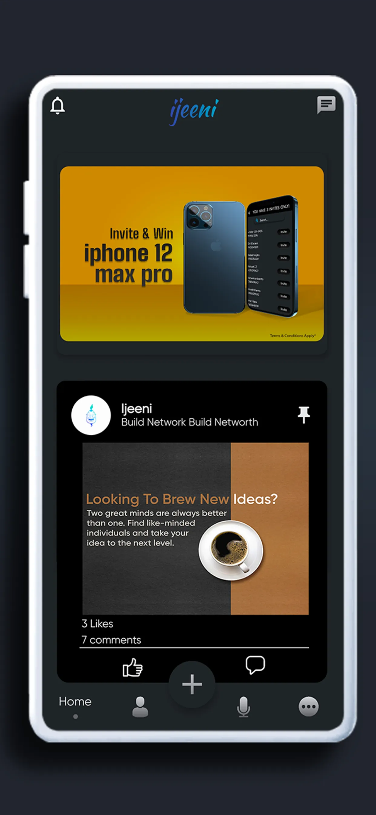 IJEENI Professional Networking iphone screenshot 5