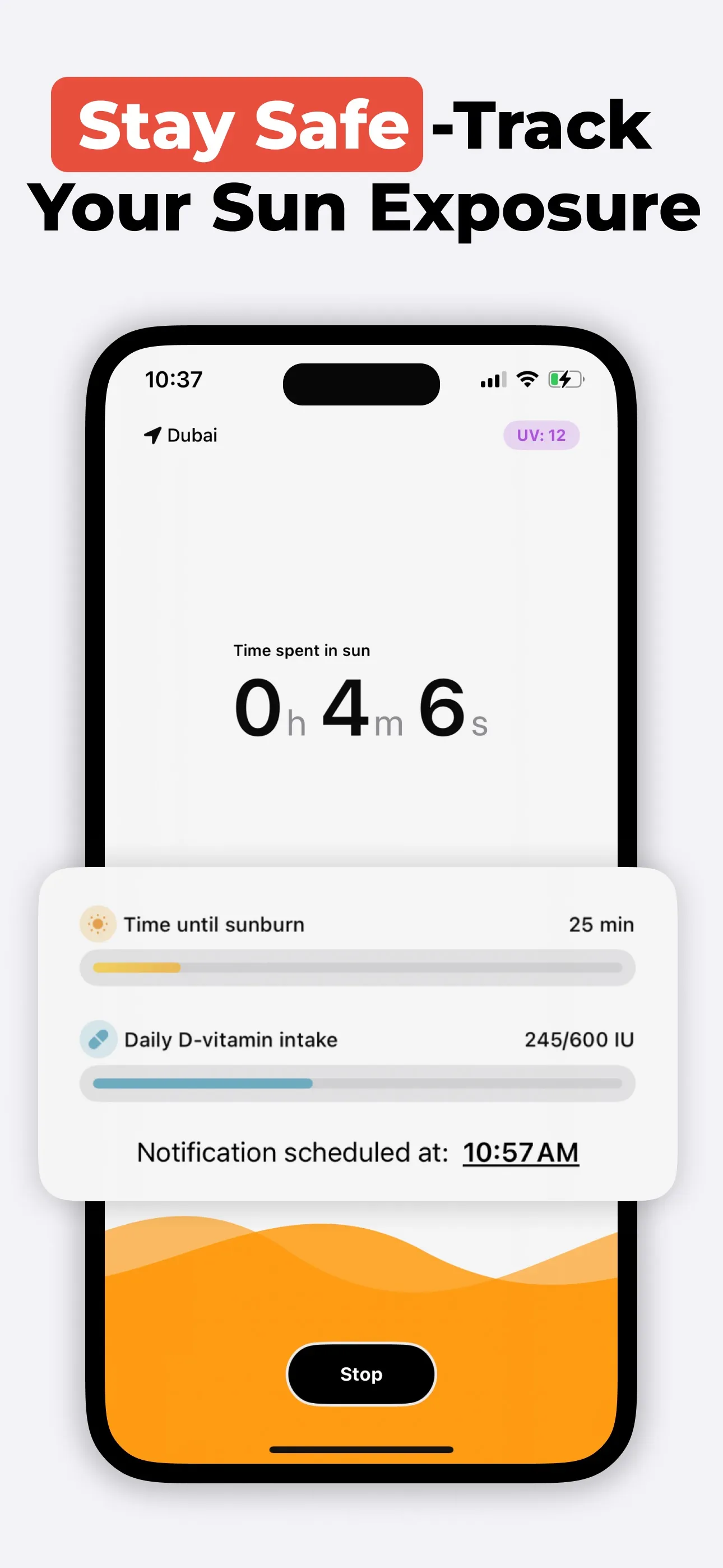 UV Index & Tanning - SunSafe iphone screenshot 8