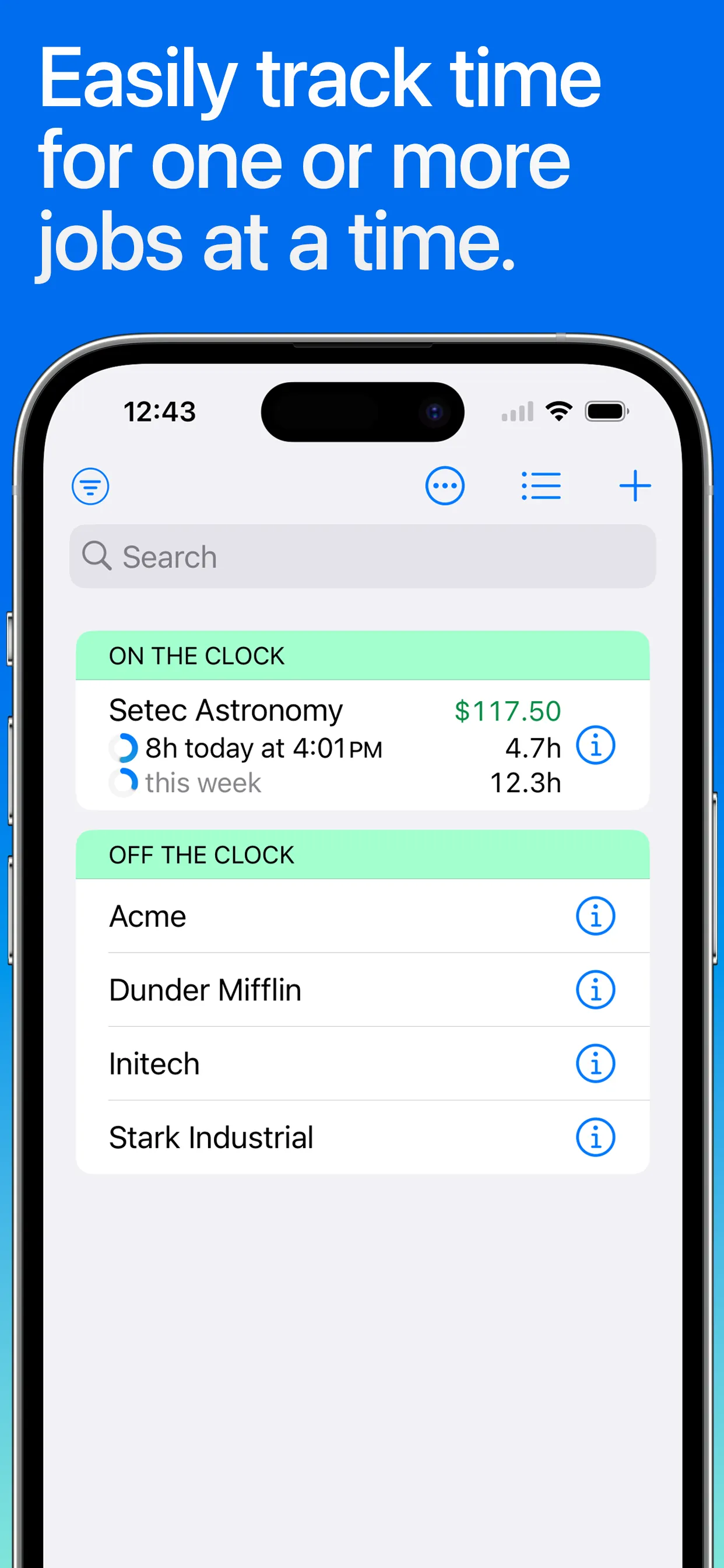 Hours Tracker: Time Tracking iphone screenshot 9