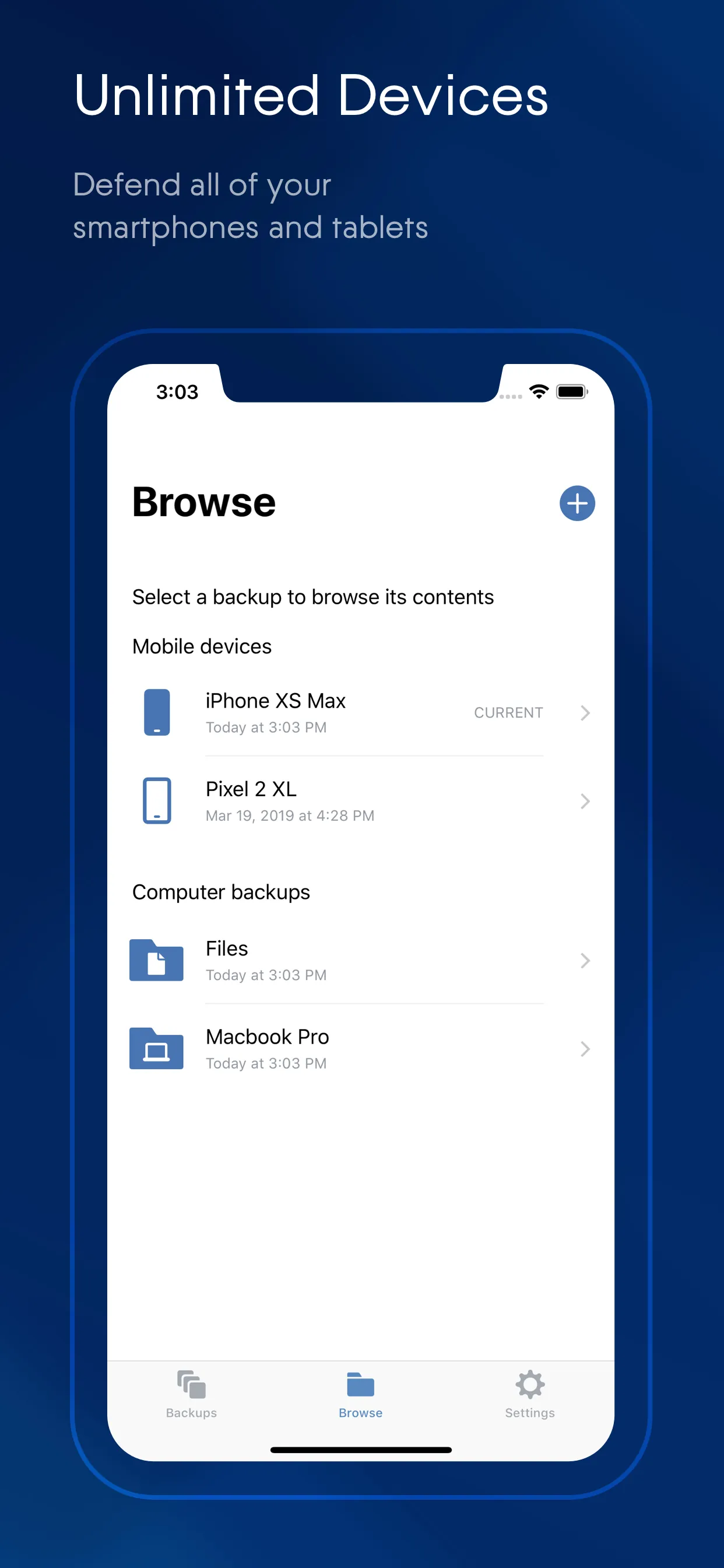 Acronis Mobile iphone screenshot 3