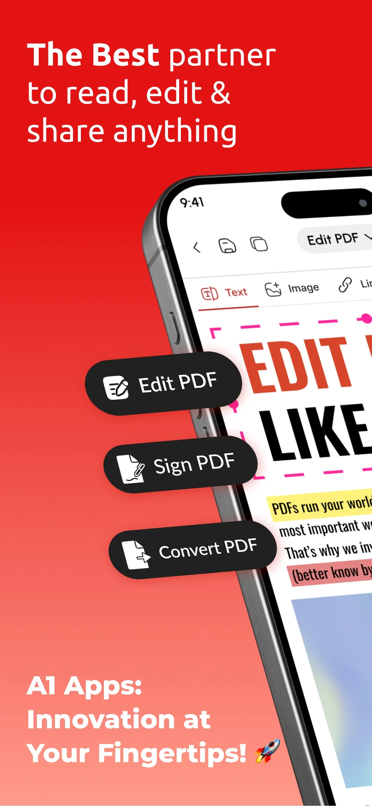 PDF Editor: Edit PDF Documents iphone screenshot 1
