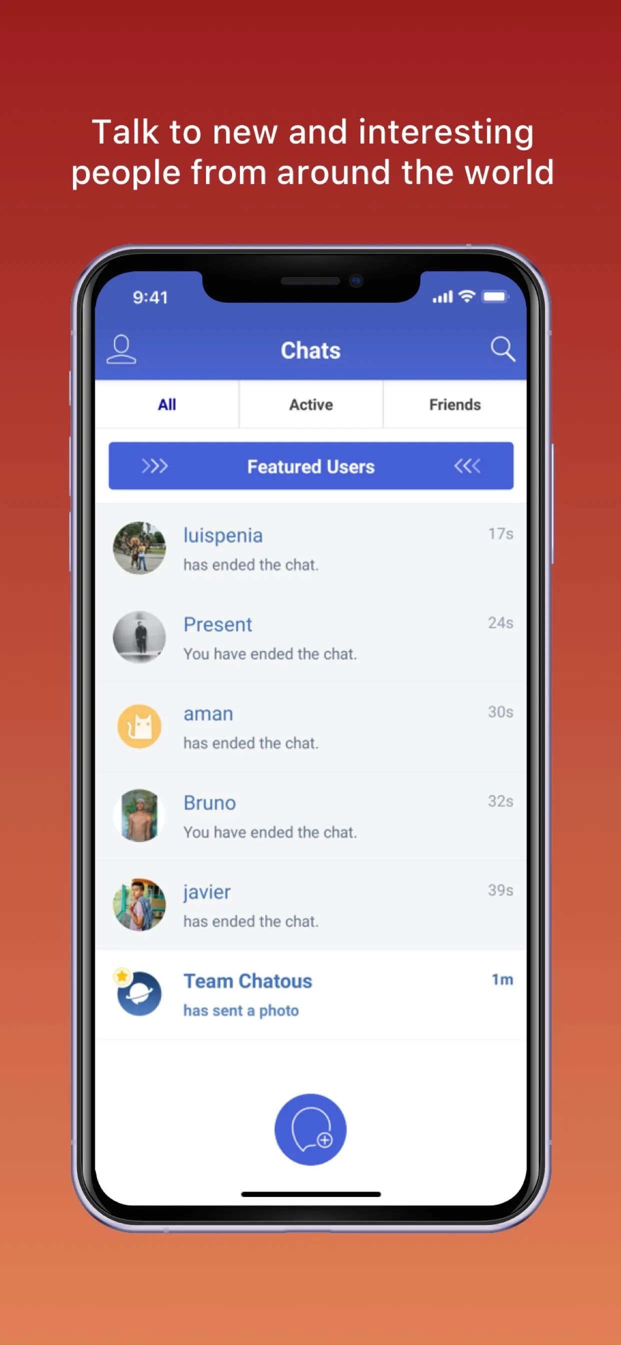Chatous - Chat with new people iphone screenshot 3