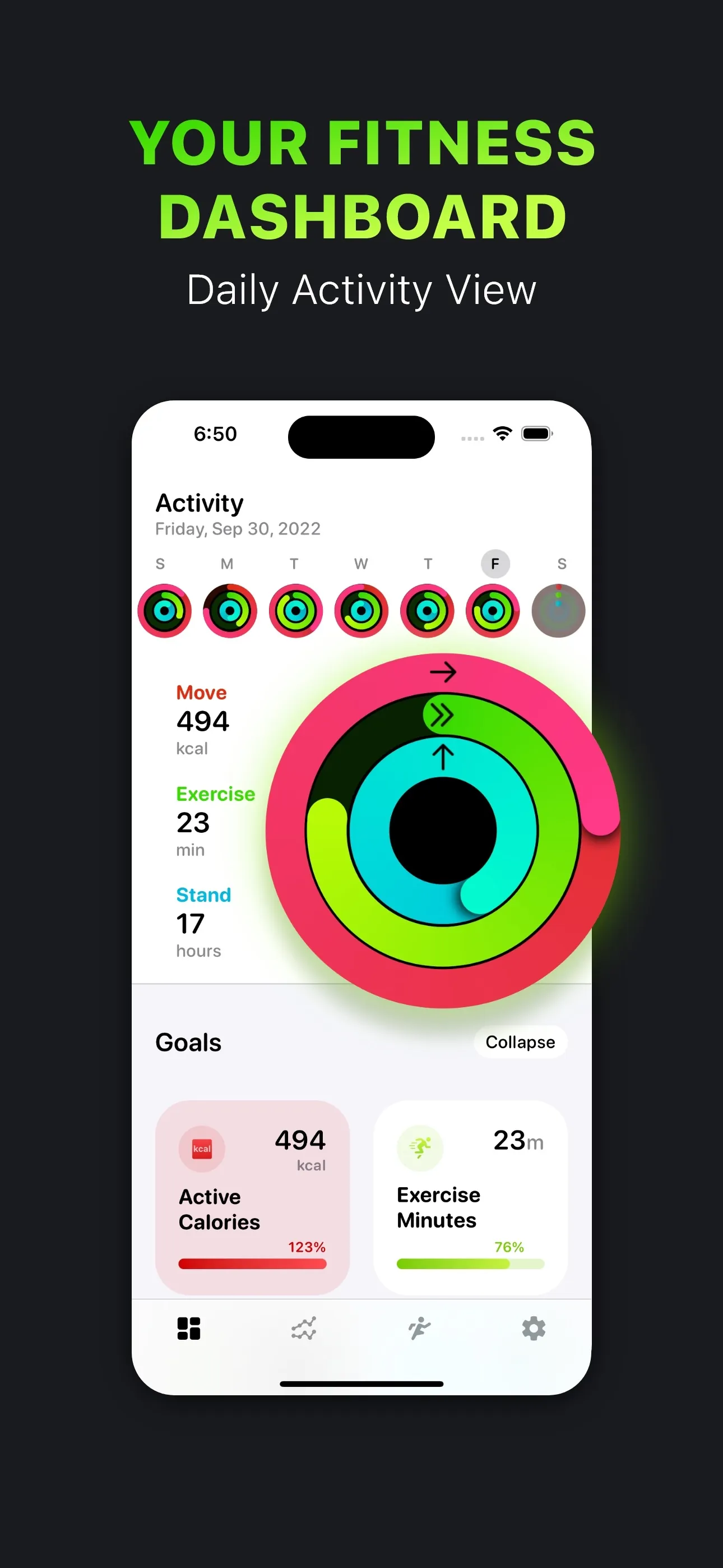 Activity Tracker・FitnessView iphone screenshot 1