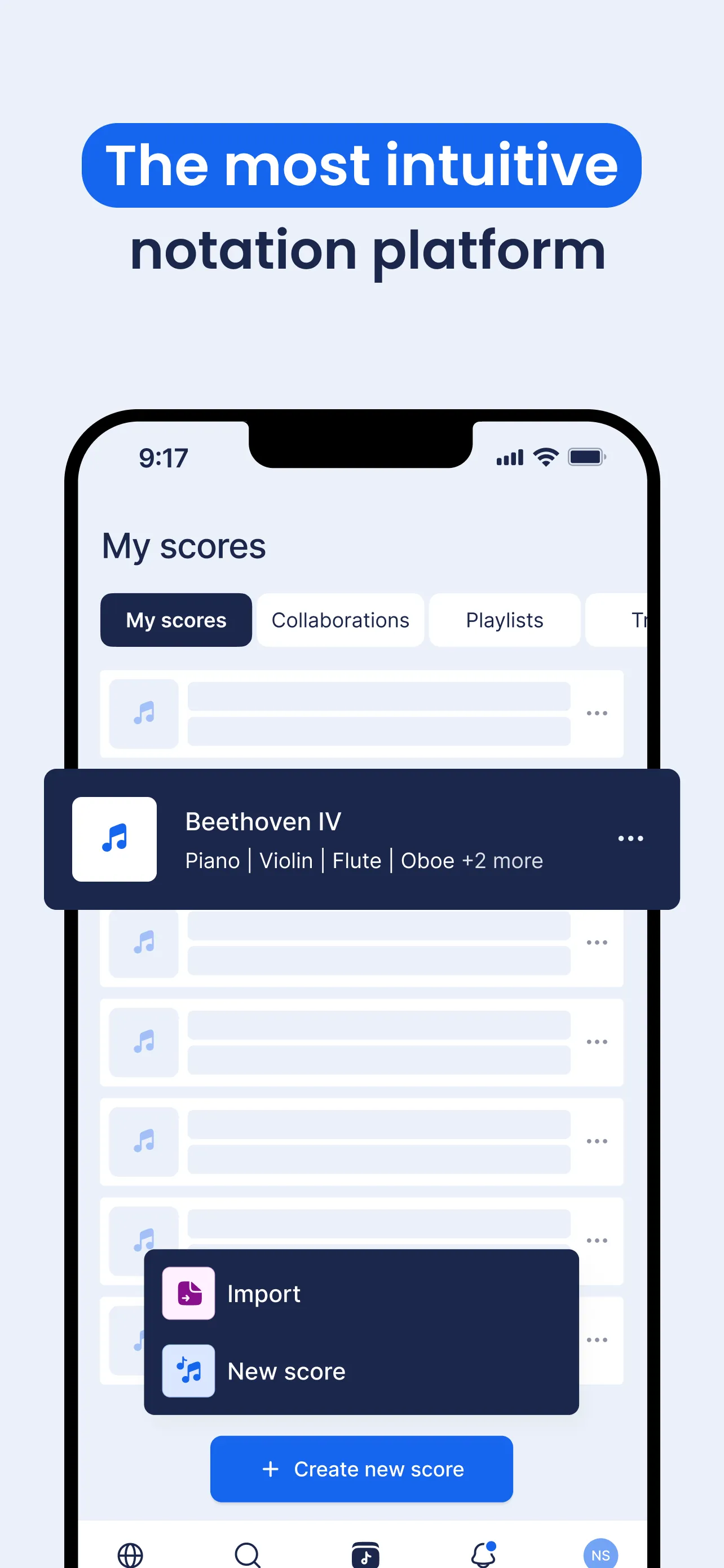 Flat: Music Score & Tab Editor iphone screenshot 4