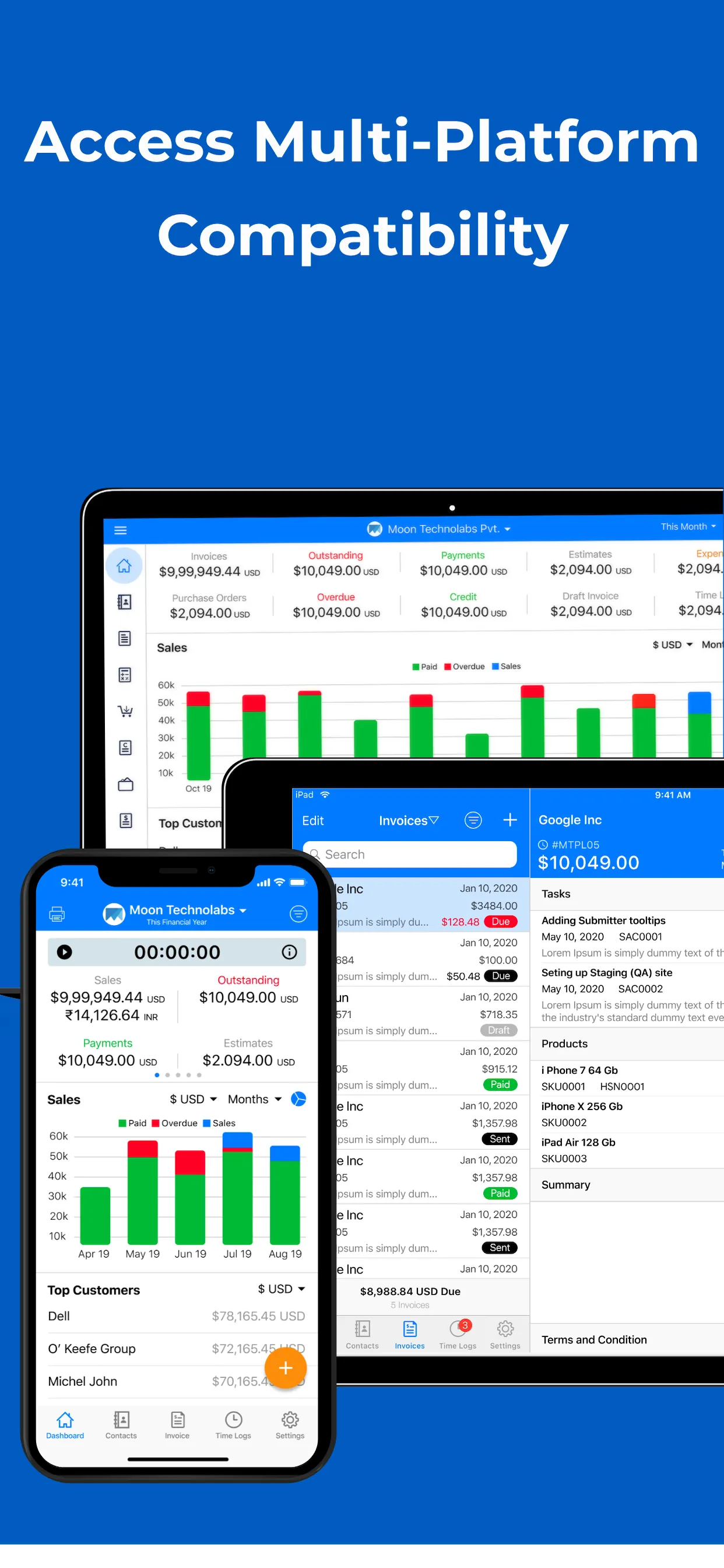 Easy Invoice Maker App by Moon iphone screenshot 9