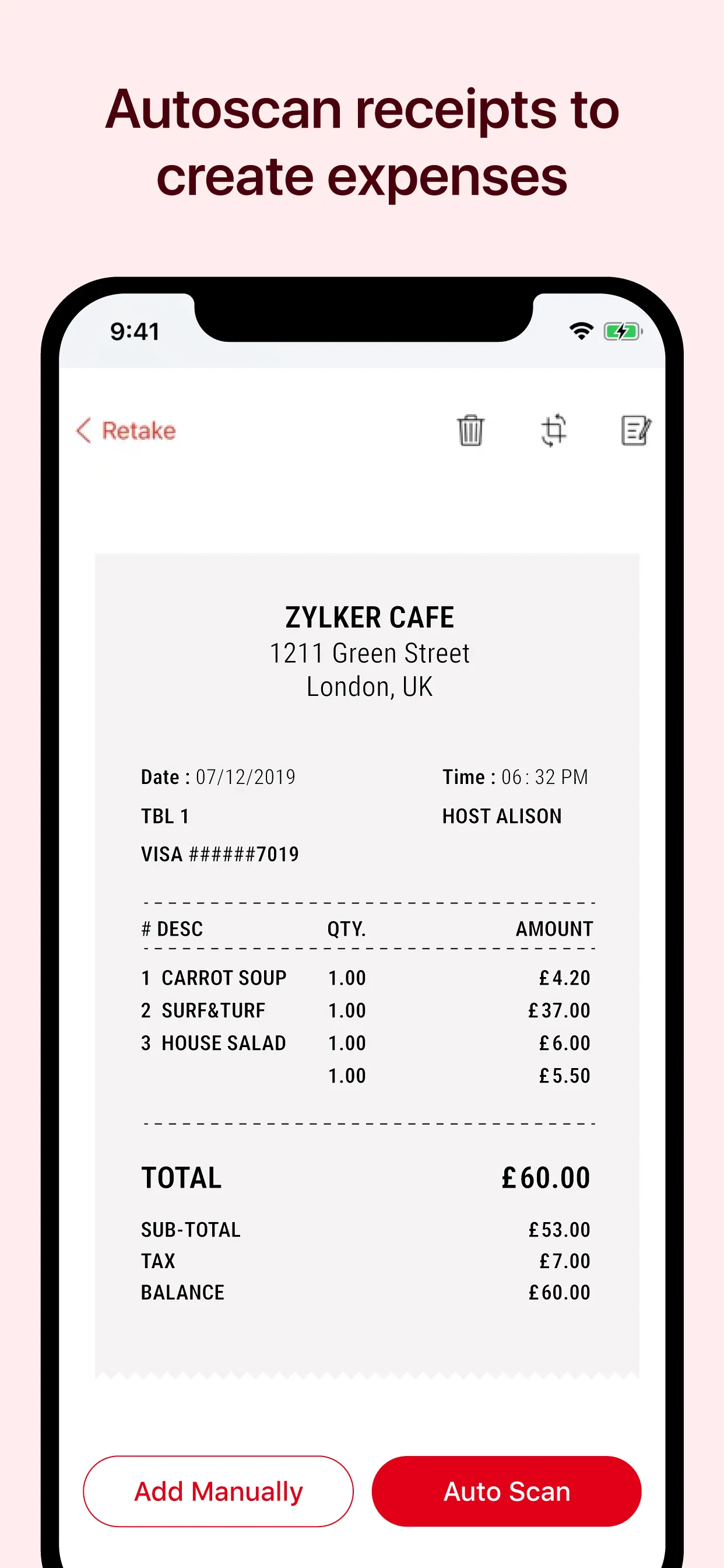 Zoho Expense: Travel & Expense iphone screenshot 2