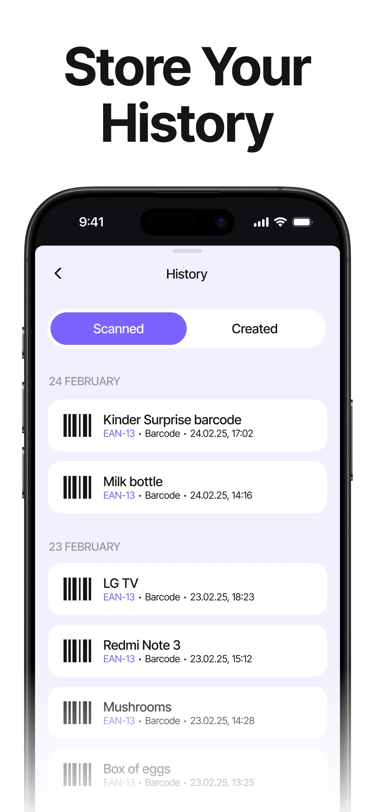 Barcode Scanner, QR Reader iphone screenshot 6