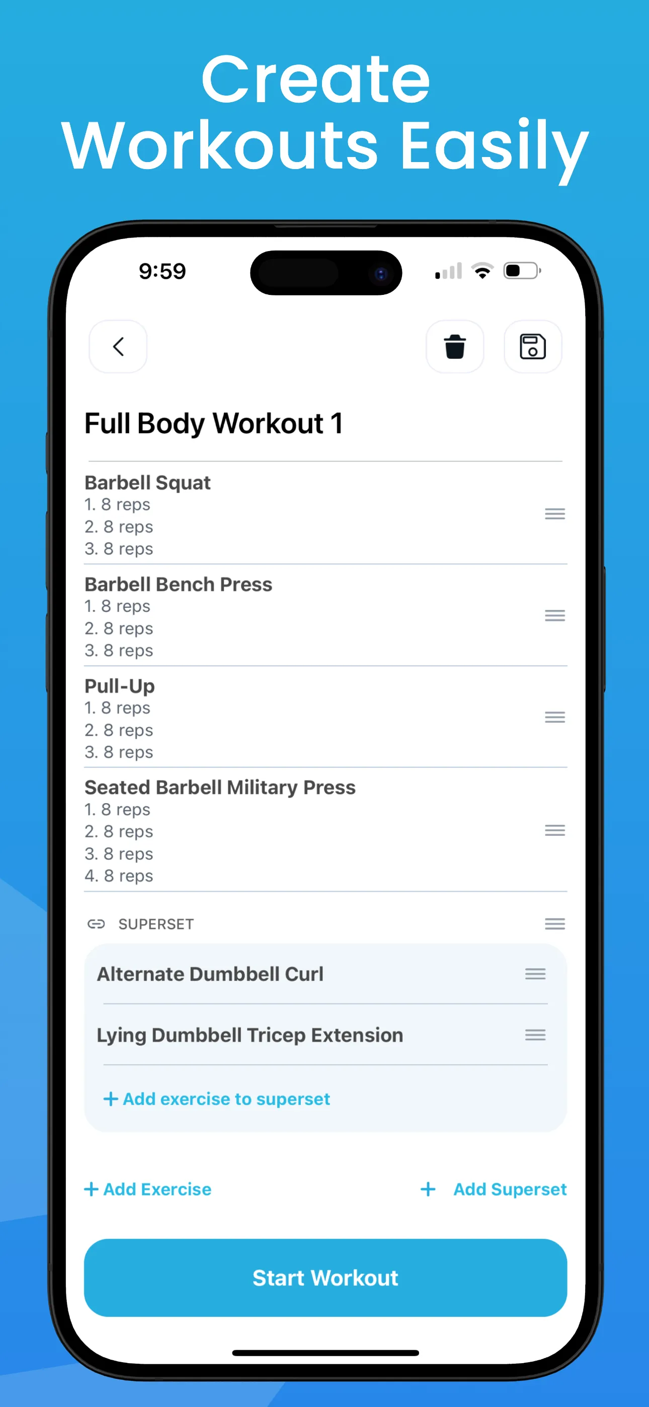 Fitlist Workout Log & Planner iphone screenshot 4
