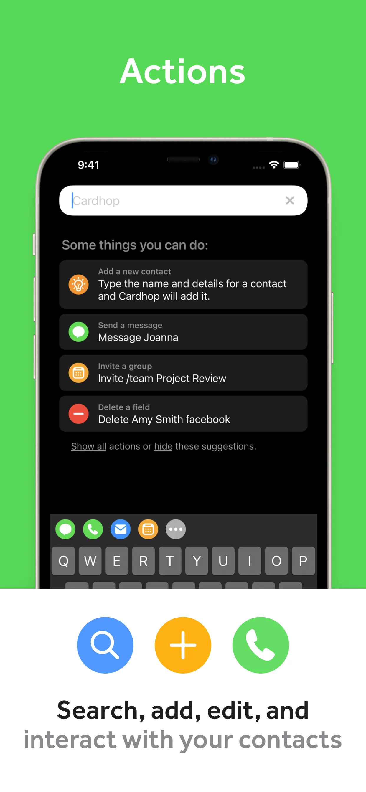 Cardhop Contacts iphone screenshot 5