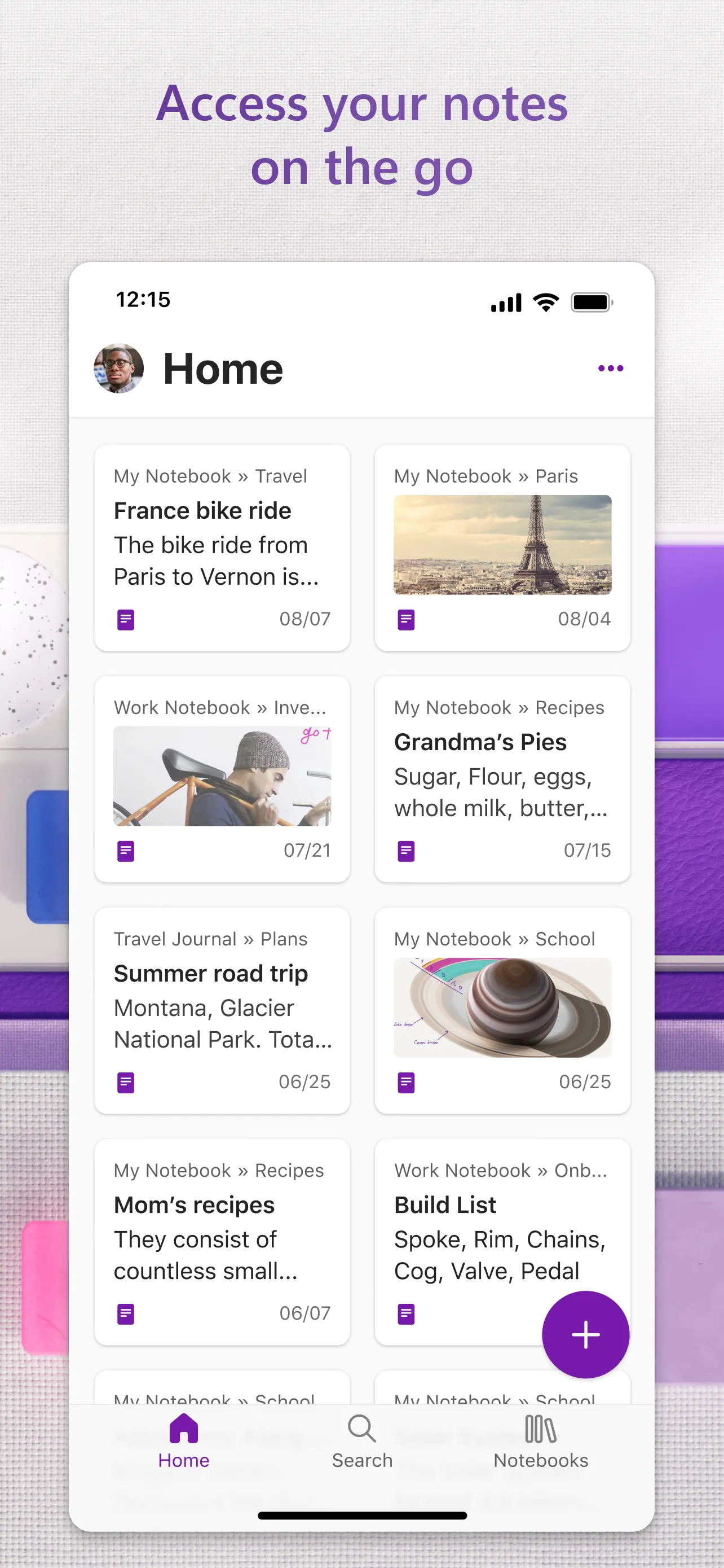 Microsoft OneNote iphone screenshot 3