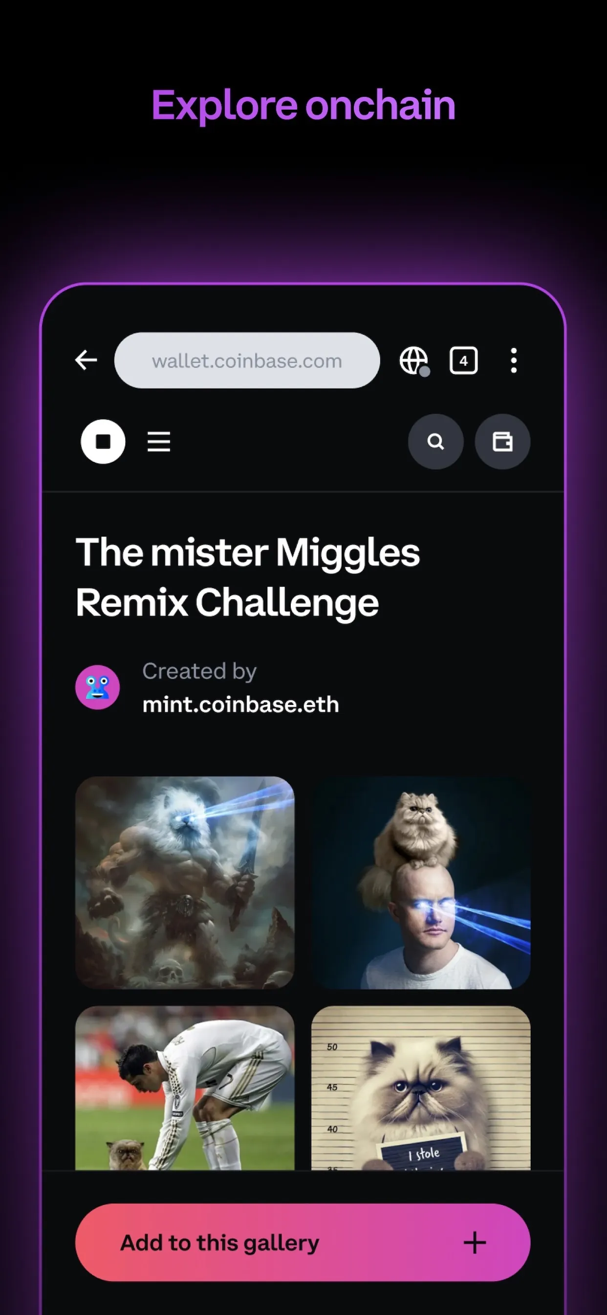 Coinbase Wallet: NFTs & Crypto iphone screenshot 6