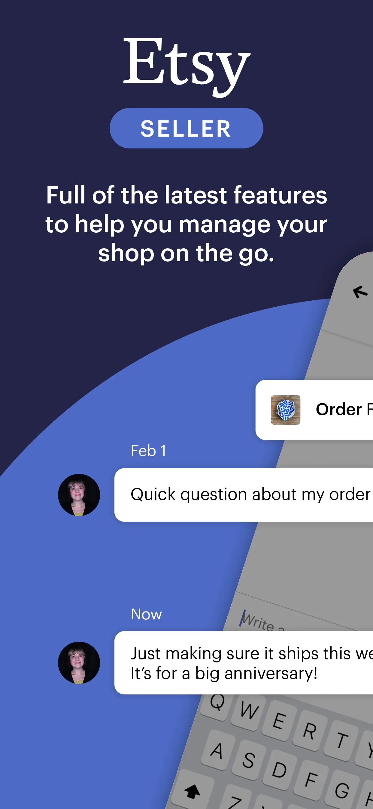 Etsy Seller: Manage Your Shop iphone screenshot 1