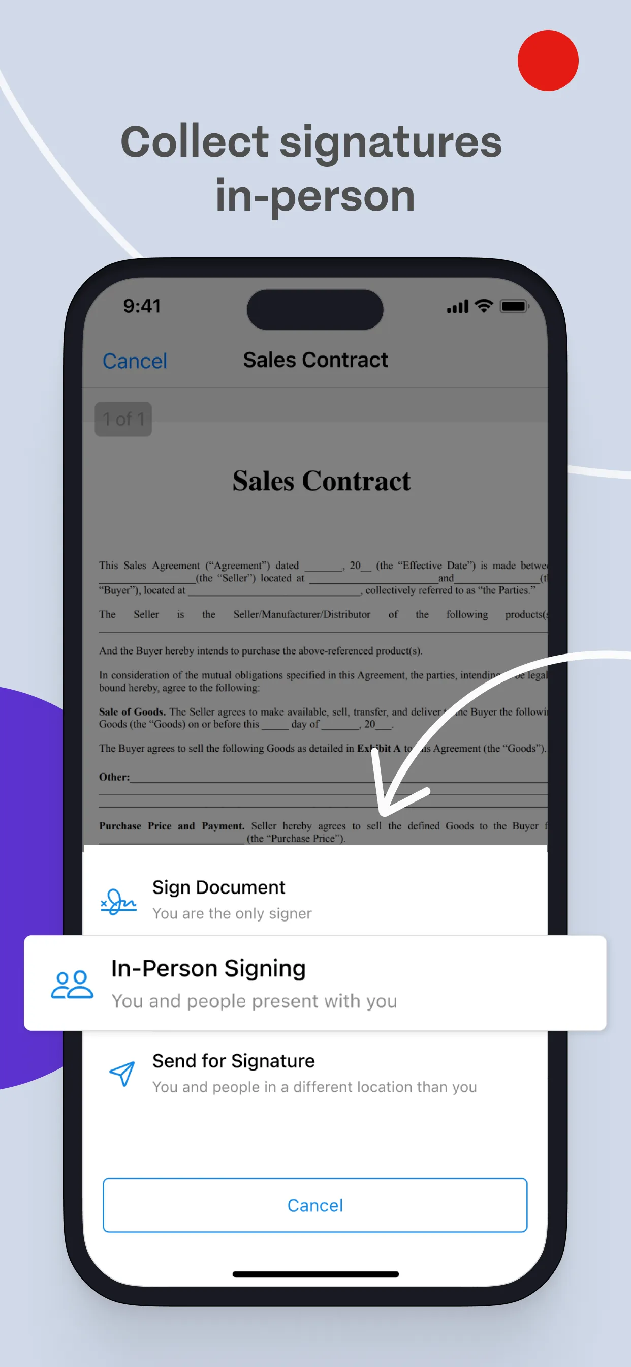 Signeasy－Sign & Send Documents iphone screenshot 4