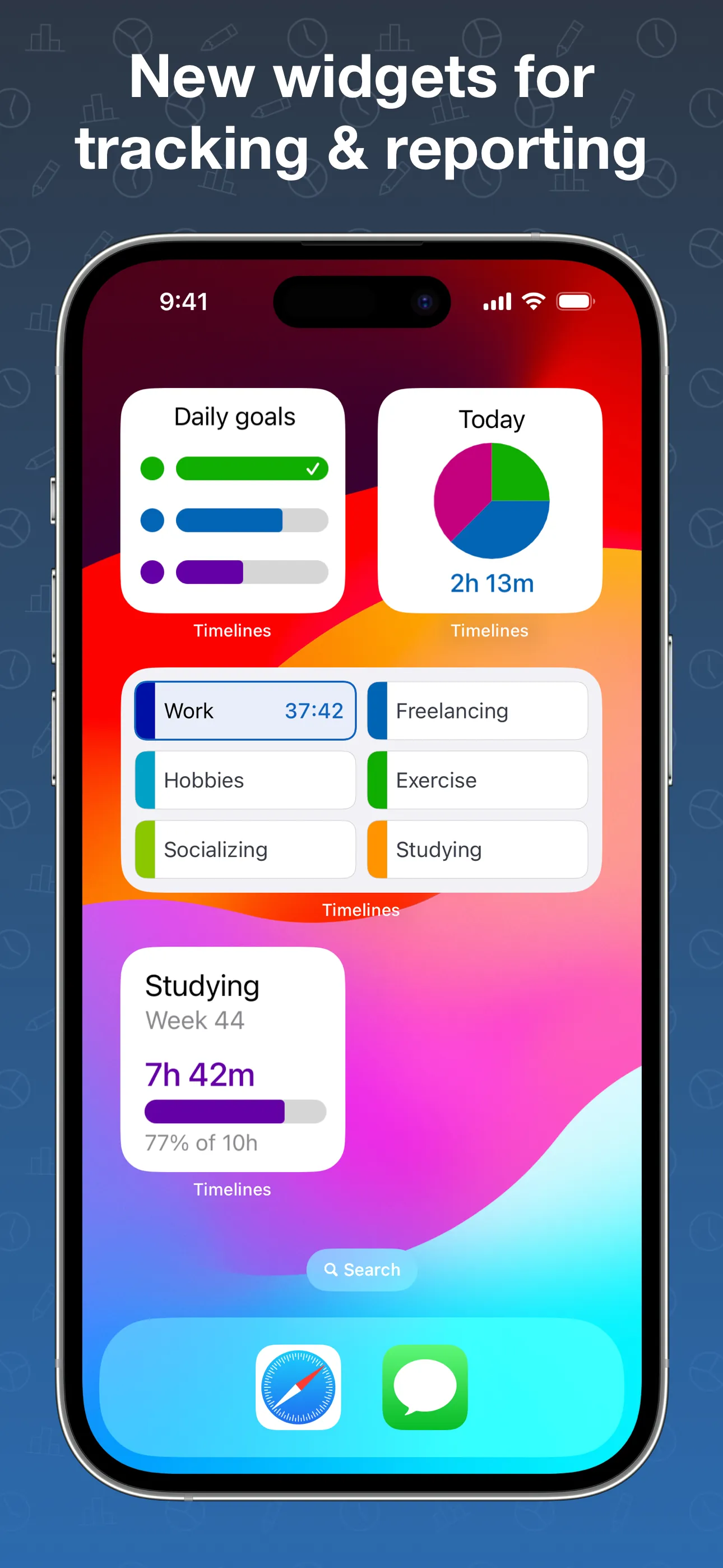 Timelines Time Tracking iphone screenshot 3