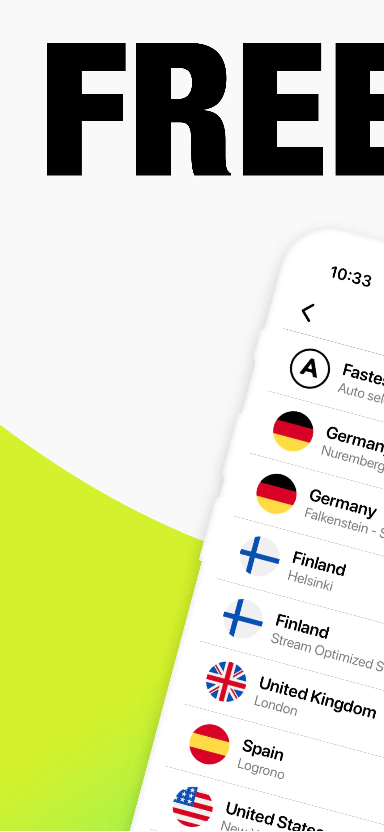 Free VPN: Unlimited VPN Proxy iphone screenshot 1