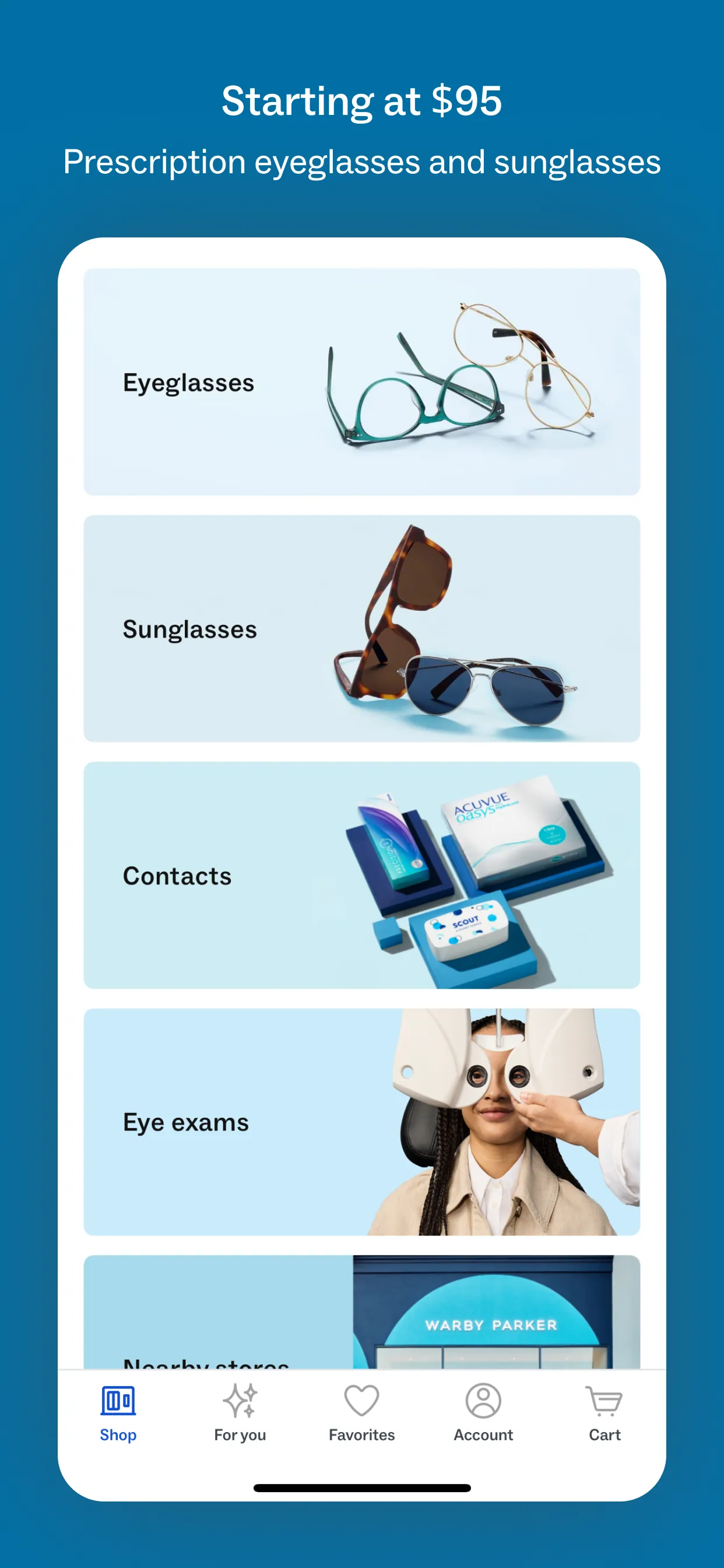Warby Parker iphone screenshot 3