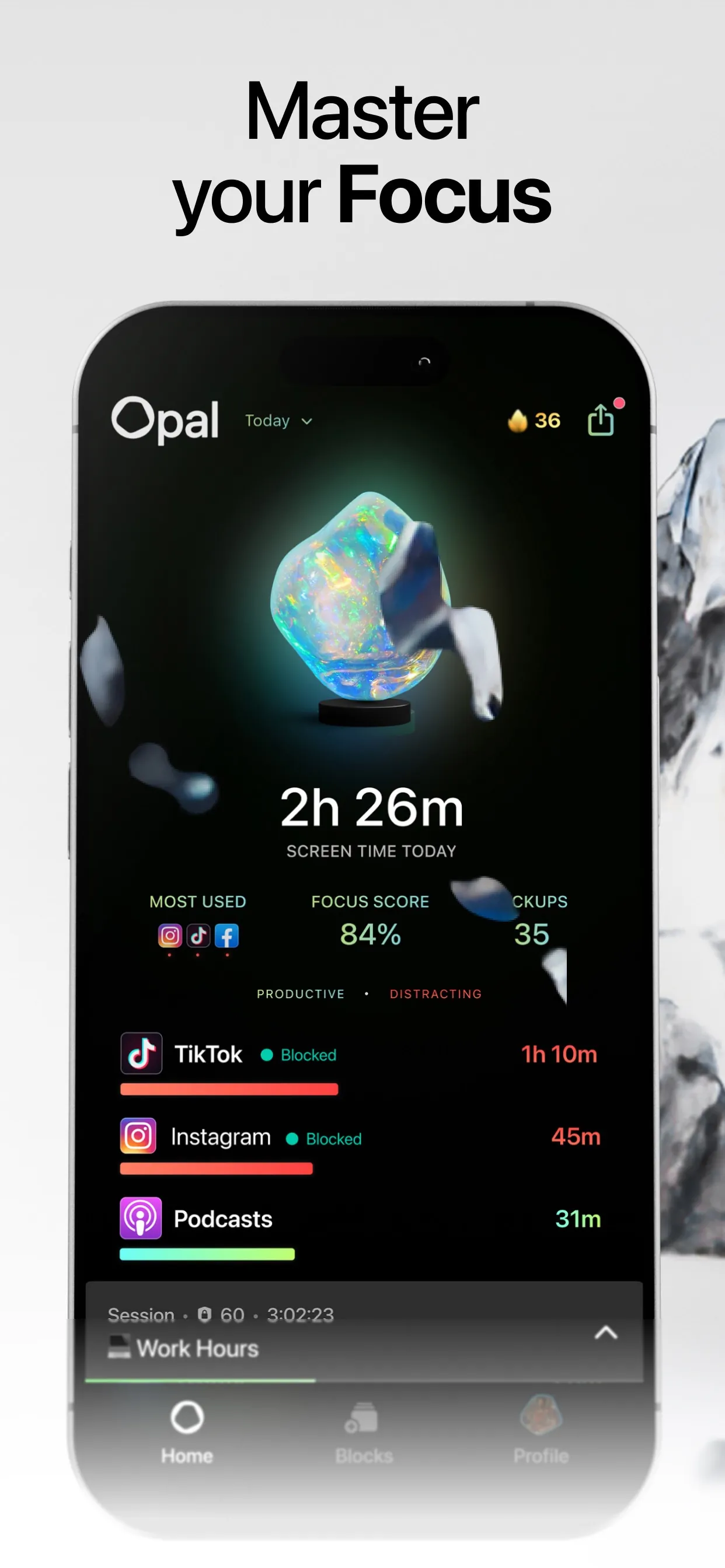 Opal: Screen Time Control iphone screenshot 1