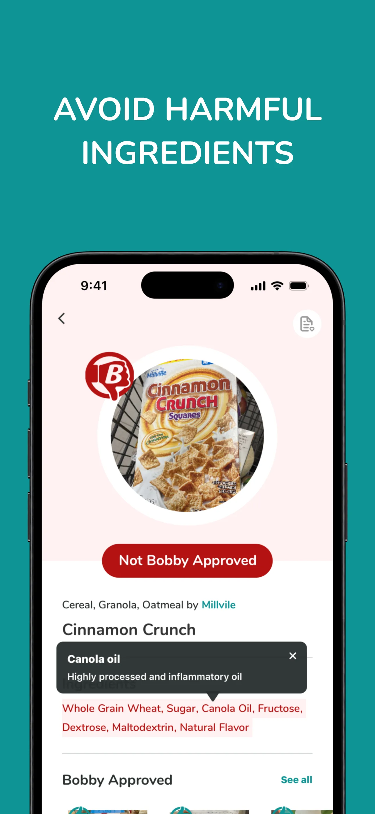 Bobby Approved - Food Scanner iphone screenshot 4