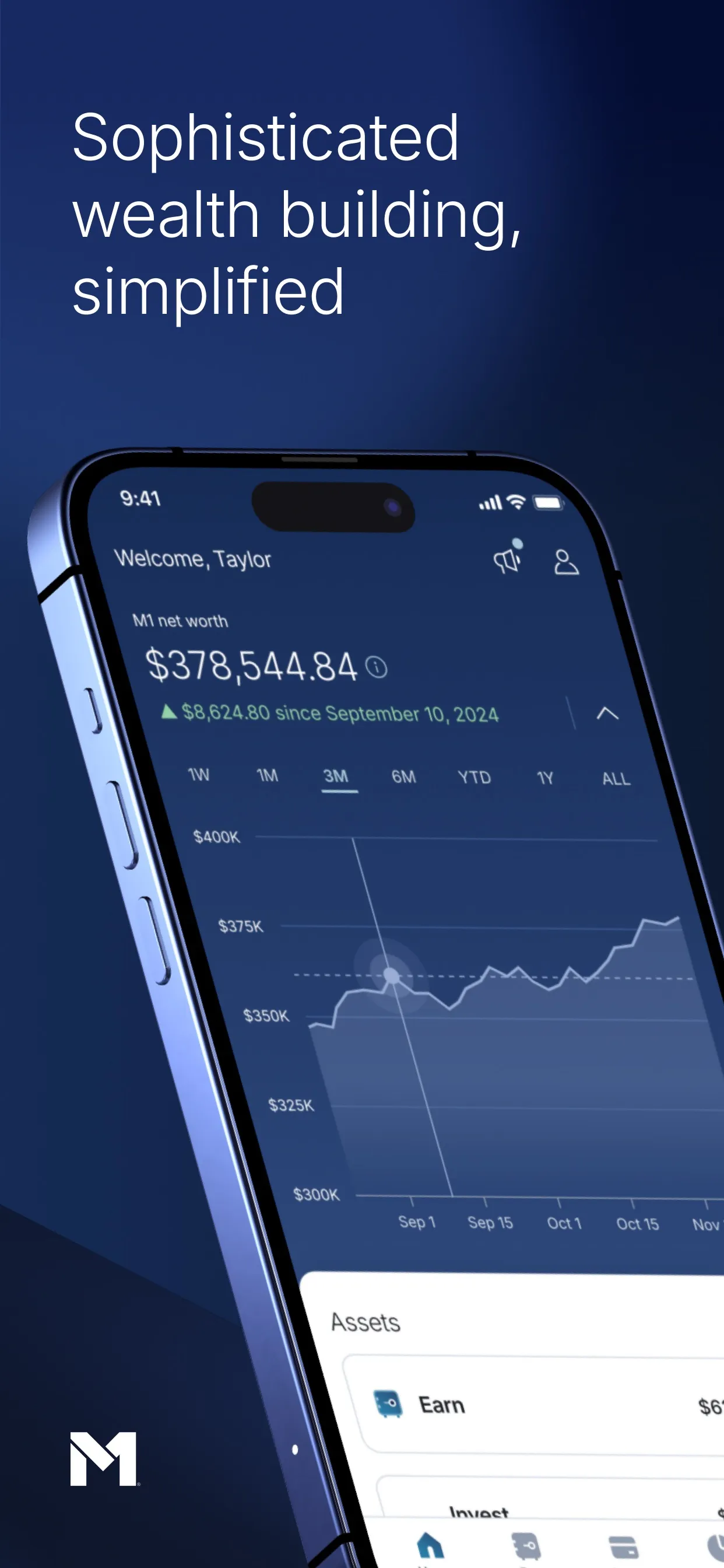 M1: Invest & Bank Smarter iphone screenshot 1