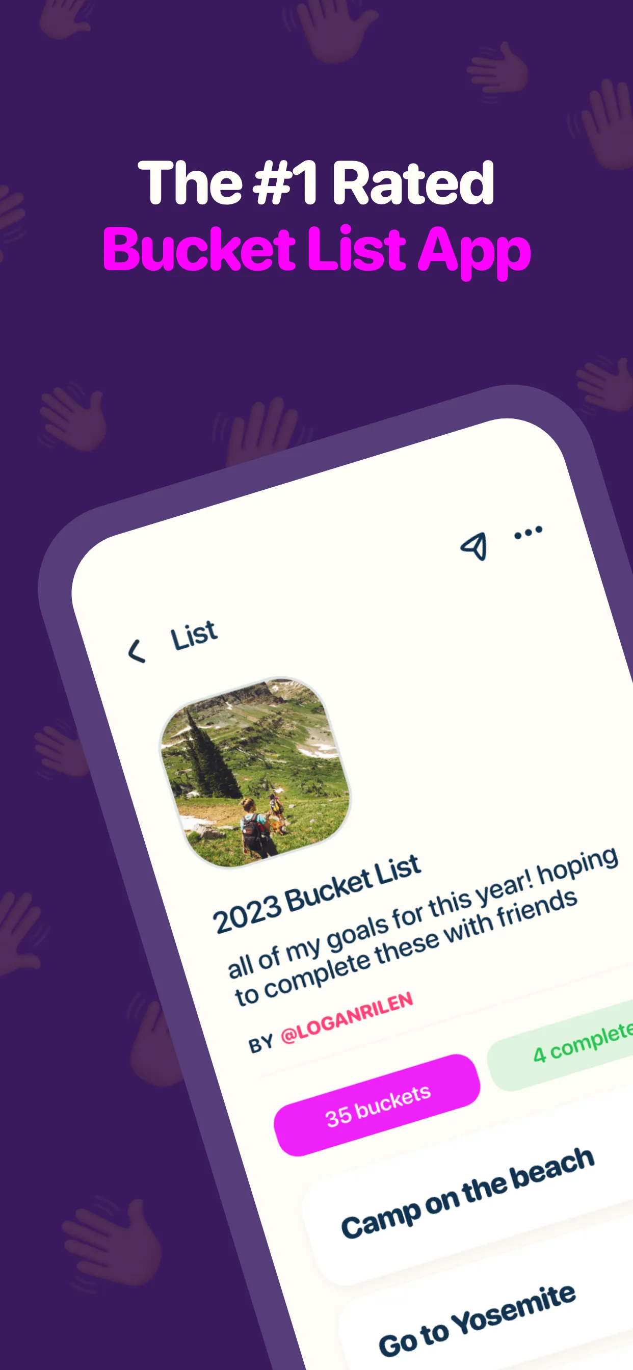 Bucket List - The Bucket App iphone screenshot 1