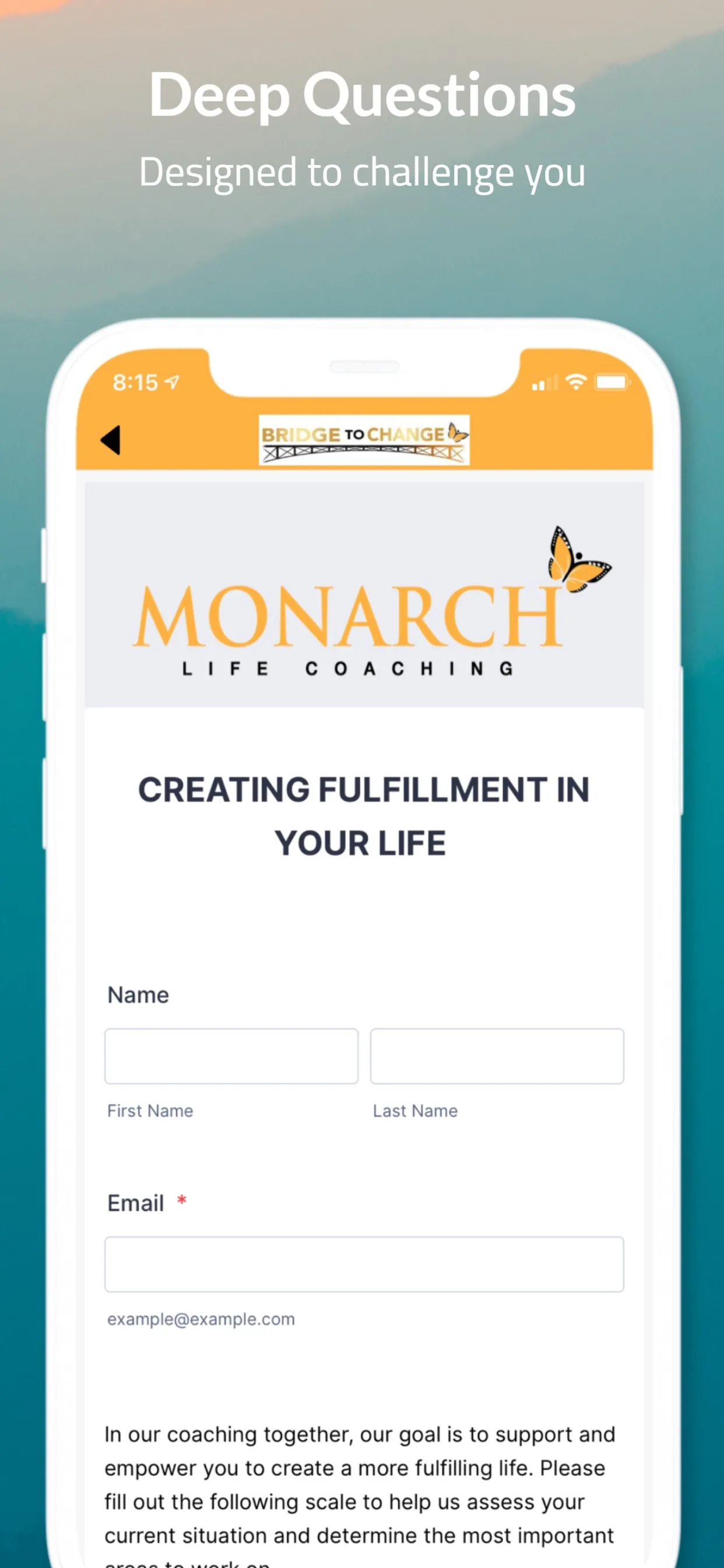 Bridge To Change - Life Coach iphone screenshot 5