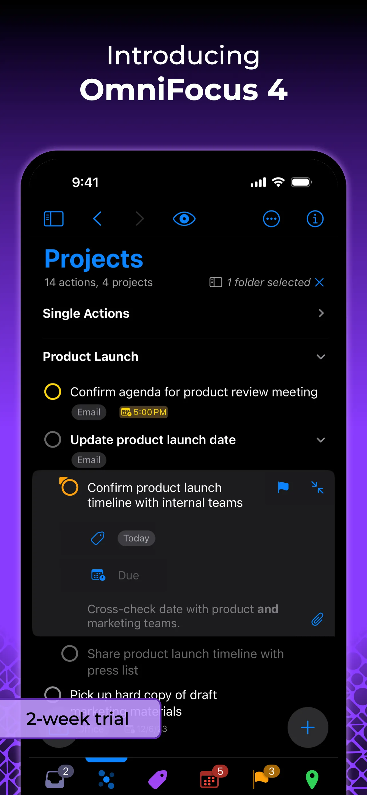 OmniFocus 4 iphone screenshot 1