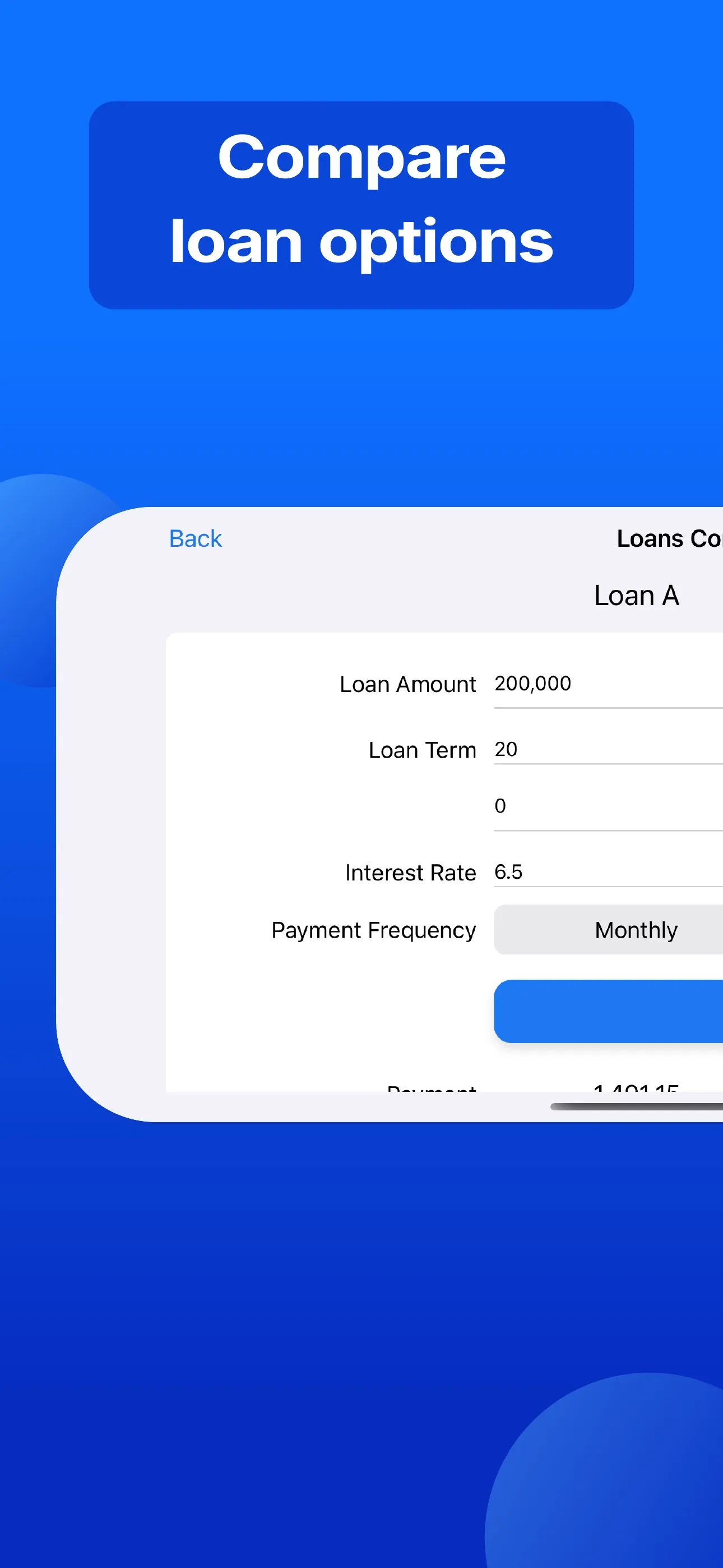 Loan Calculator - Payment Calc iphone screenshot 2