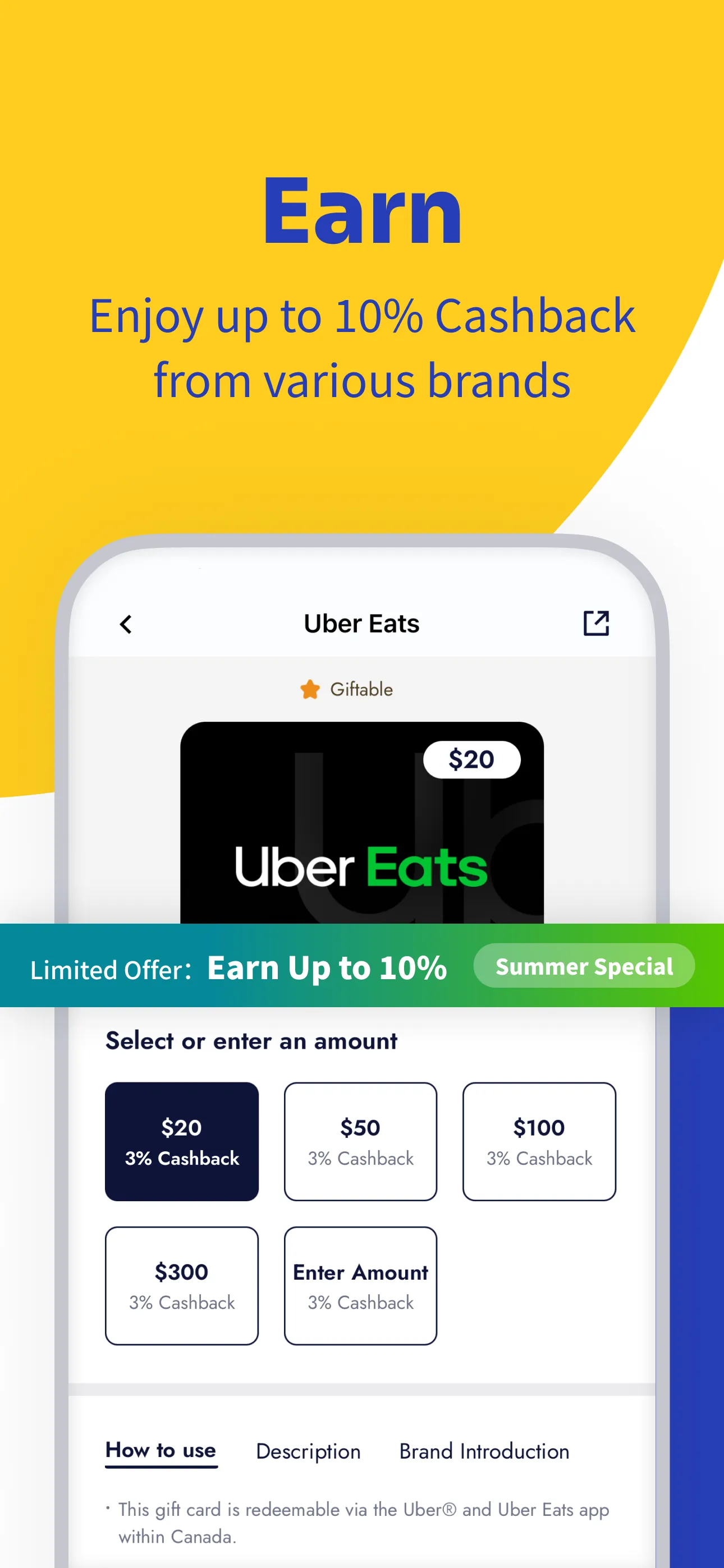 Snaplii: Cash Back eGift Cards iphone screenshot 3