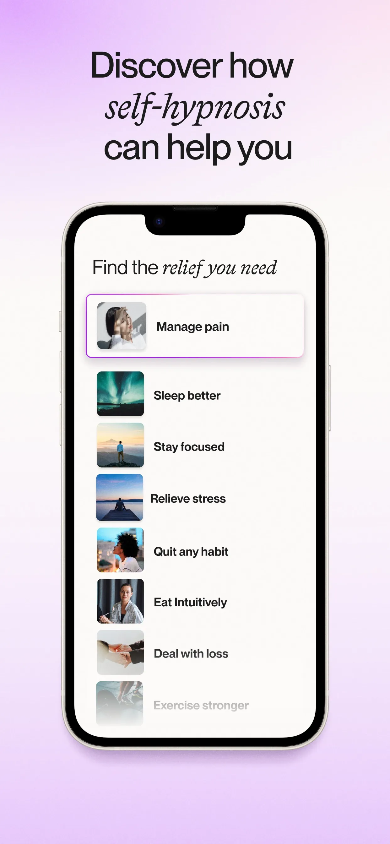 Reveri: Brain Over Pain iphone screenshot 1