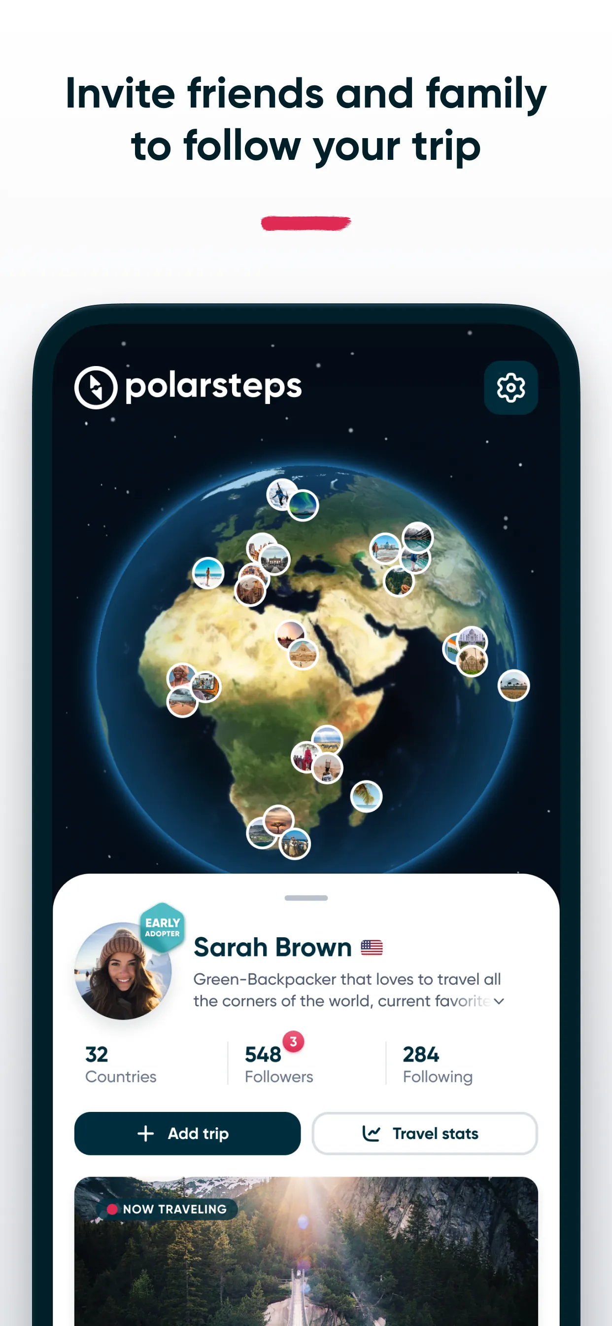 Polarsteps Travel iphone screenshot 5