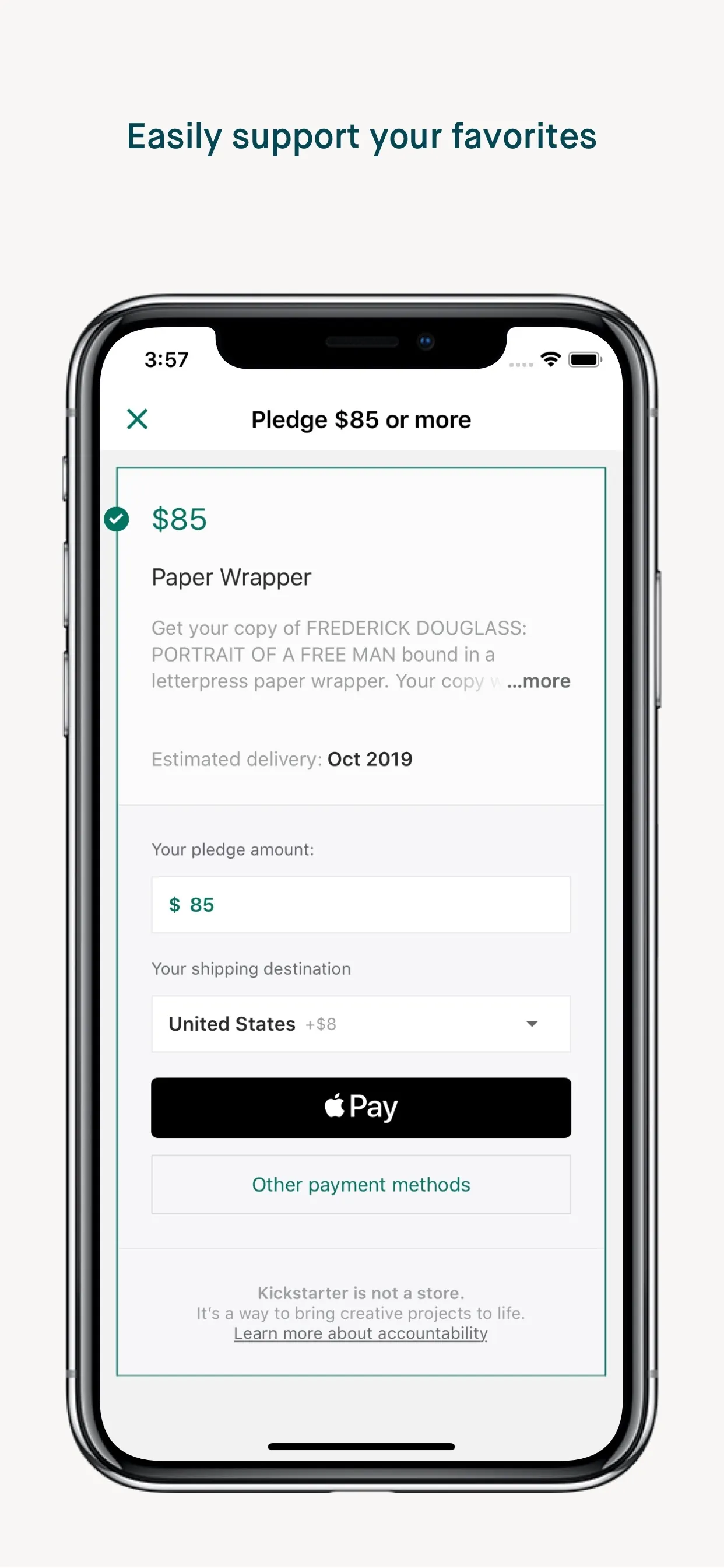 Kickstarter iphone screenshot 4