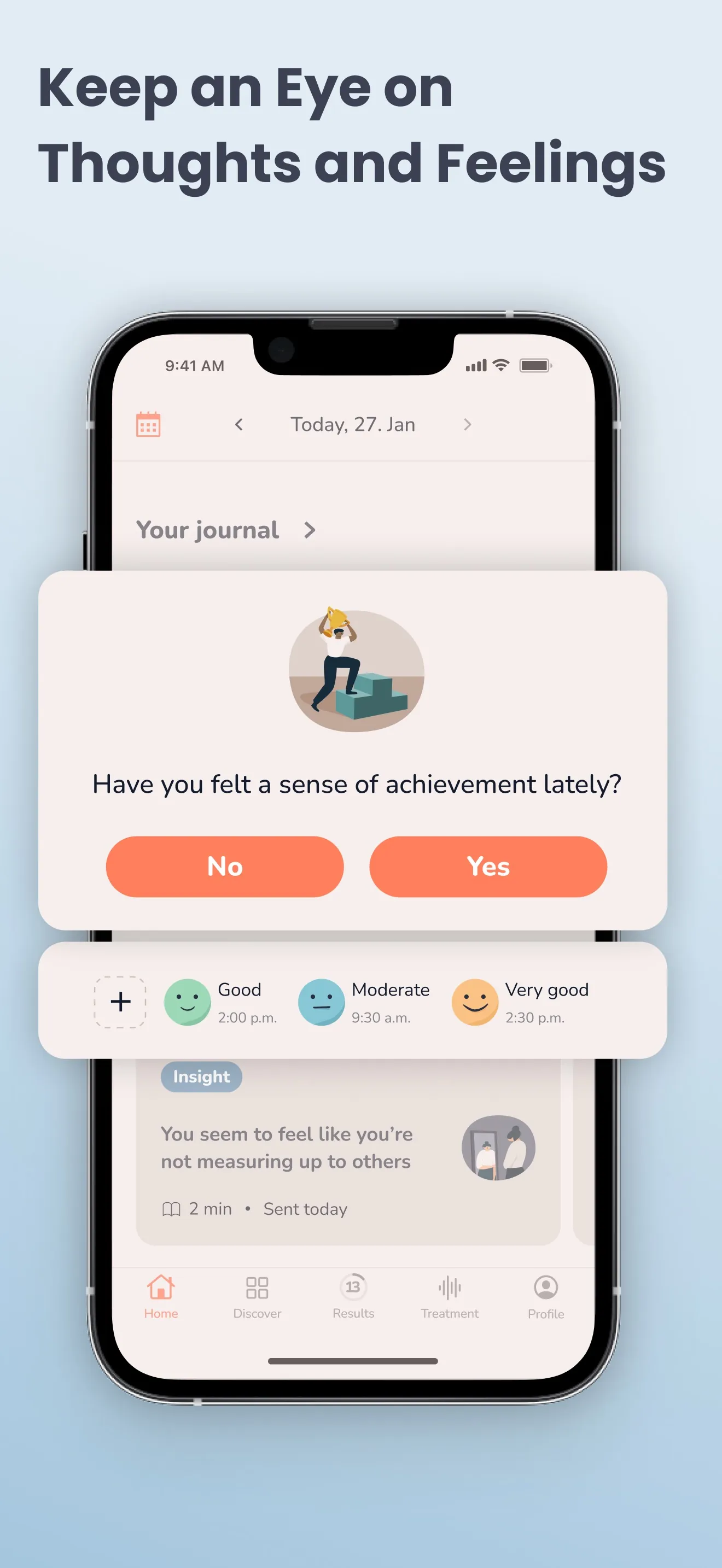 MindDoc: Mental Health Support iphone screenshot 2