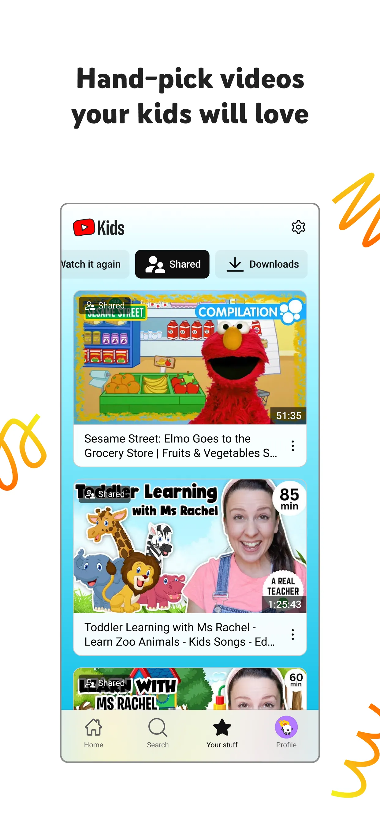 YouTube Kids iphone screenshot 3