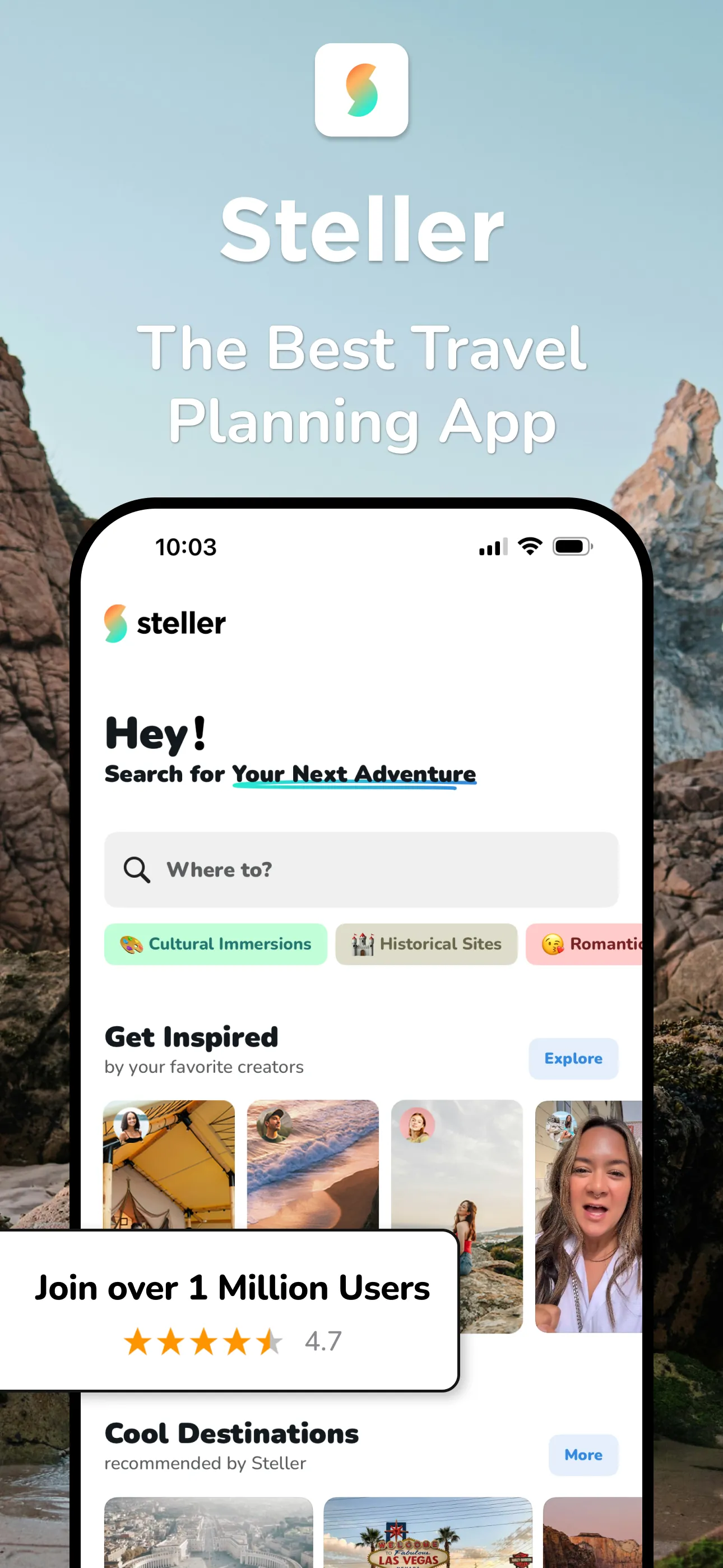 Steller: Plan & Book Trips iphone screenshot 1