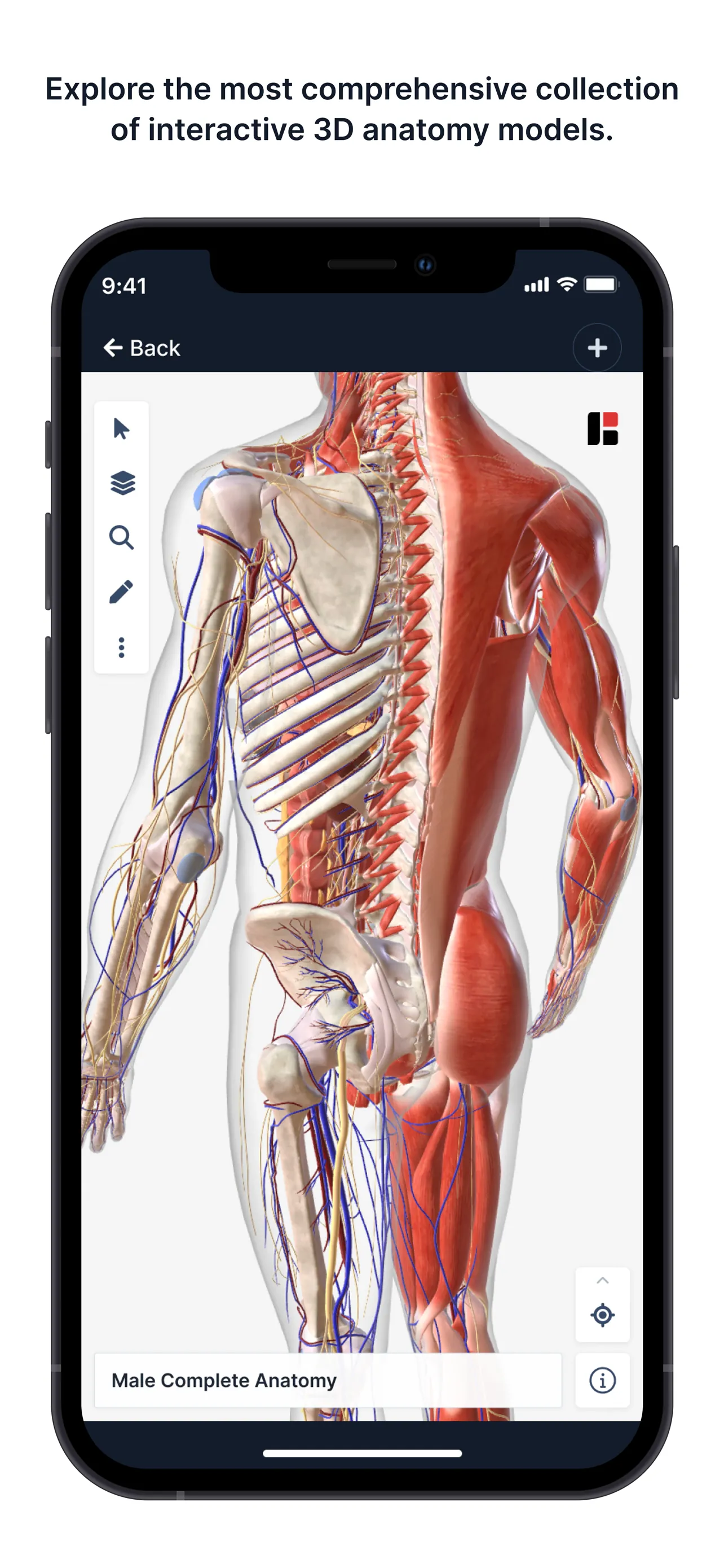 BioDigital - 3D Human Anatomy iphone screenshot 1