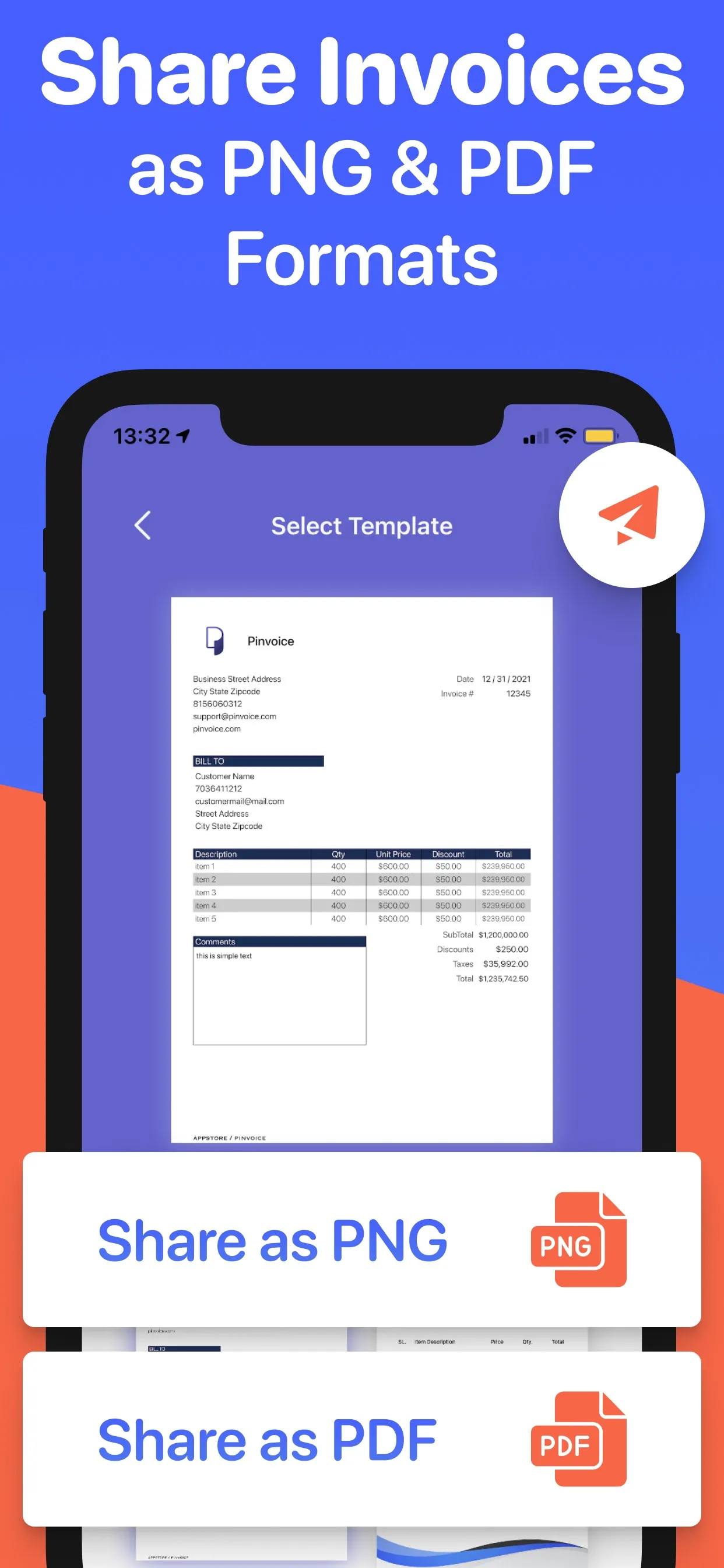 Invoice Maker Manager On Fly iphone screenshot 5