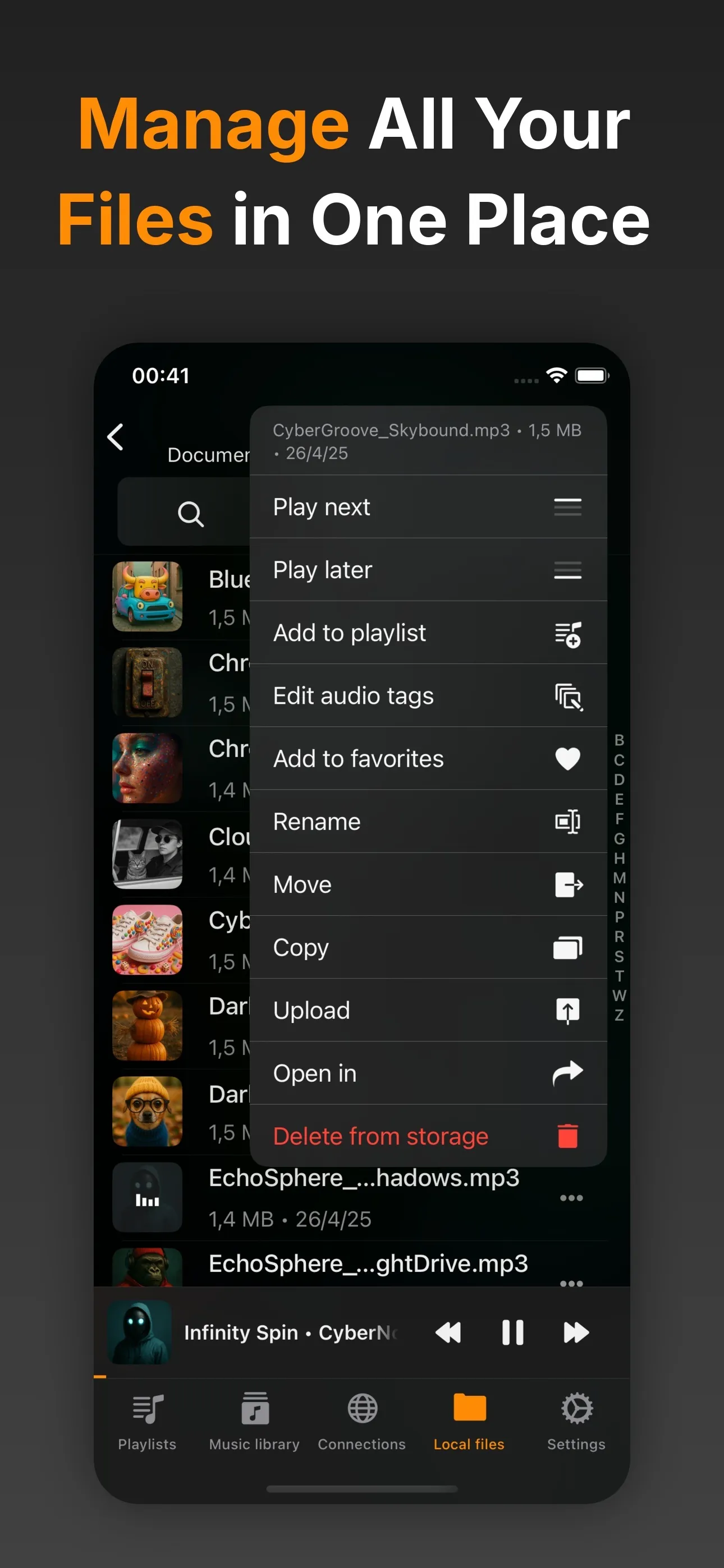 Flacbox: Hi-Res Music Player iphone screenshot 9
