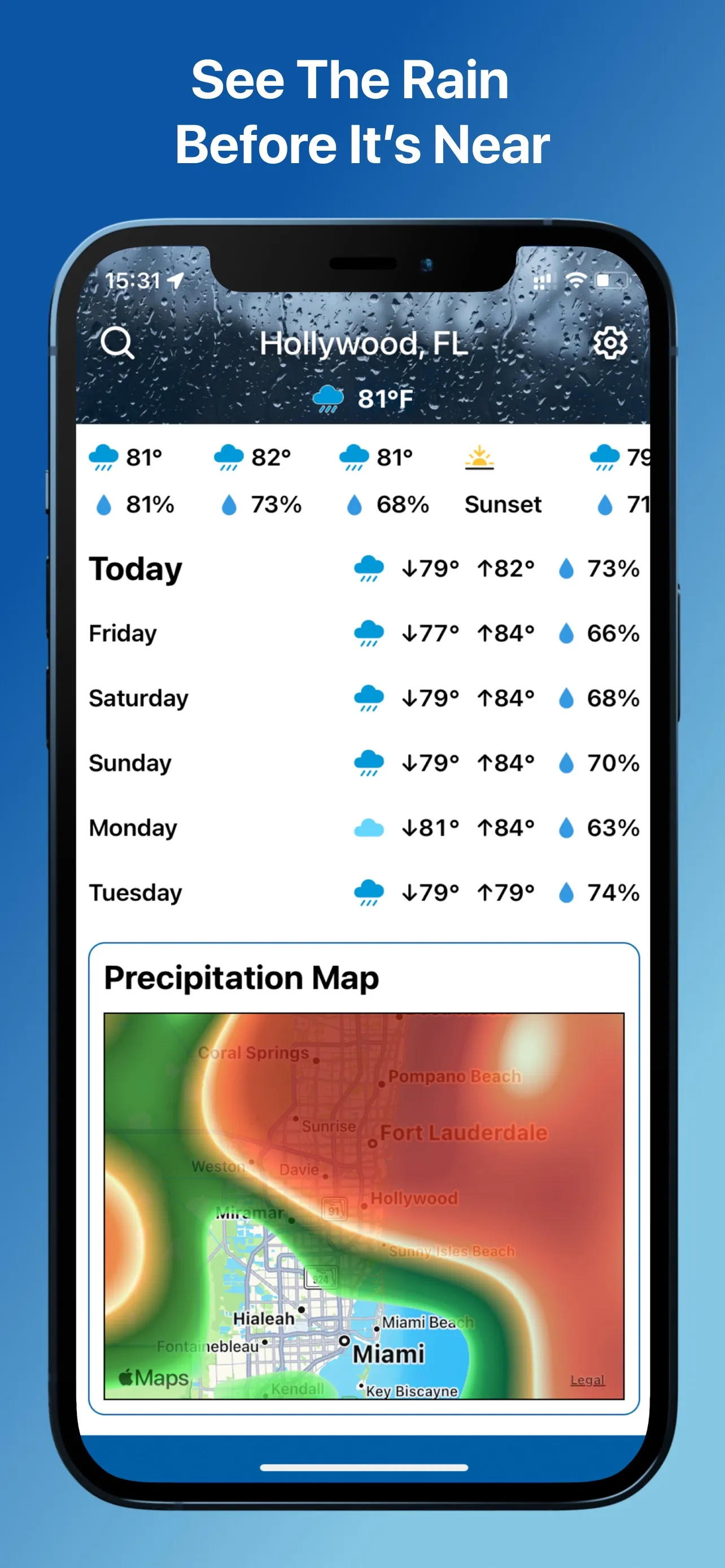 Weather and Climate Tracker iphone screenshot 2